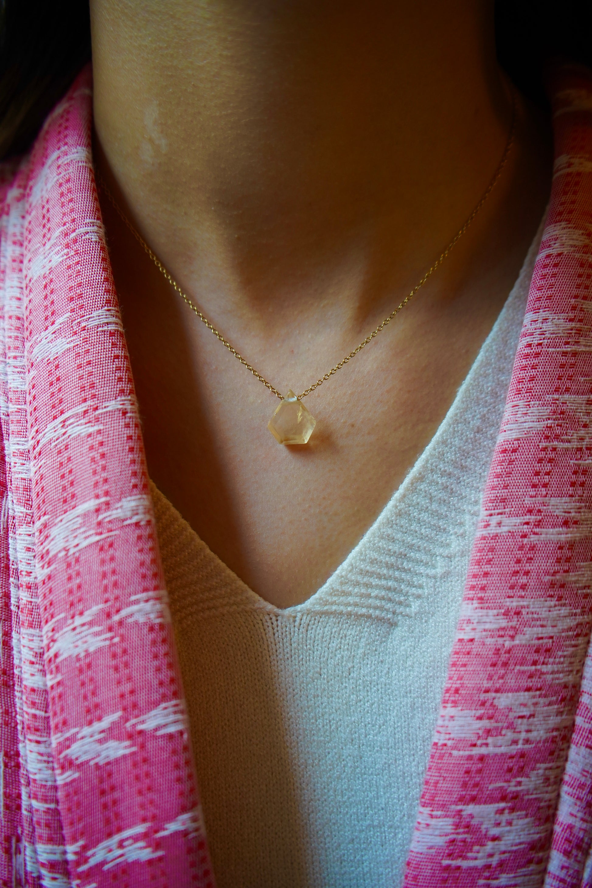 Anapurna Gold Citrine Necklace