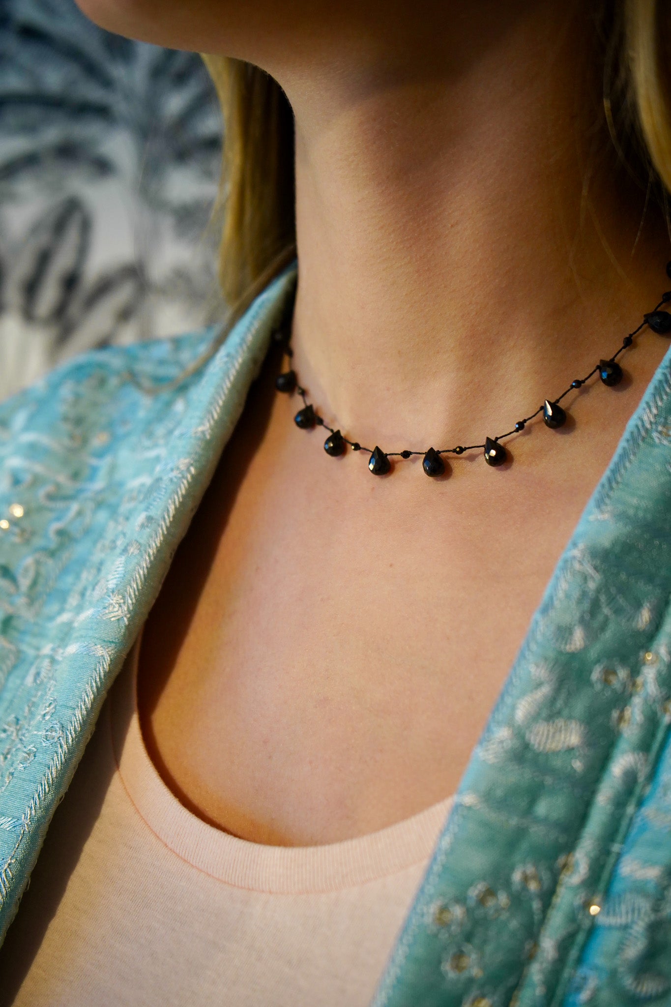 Luna Black Spinel Necklace