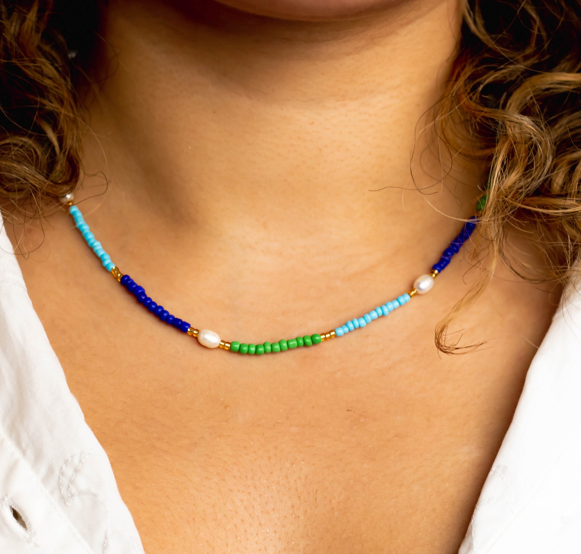 Naïa Blue and Green Necklace