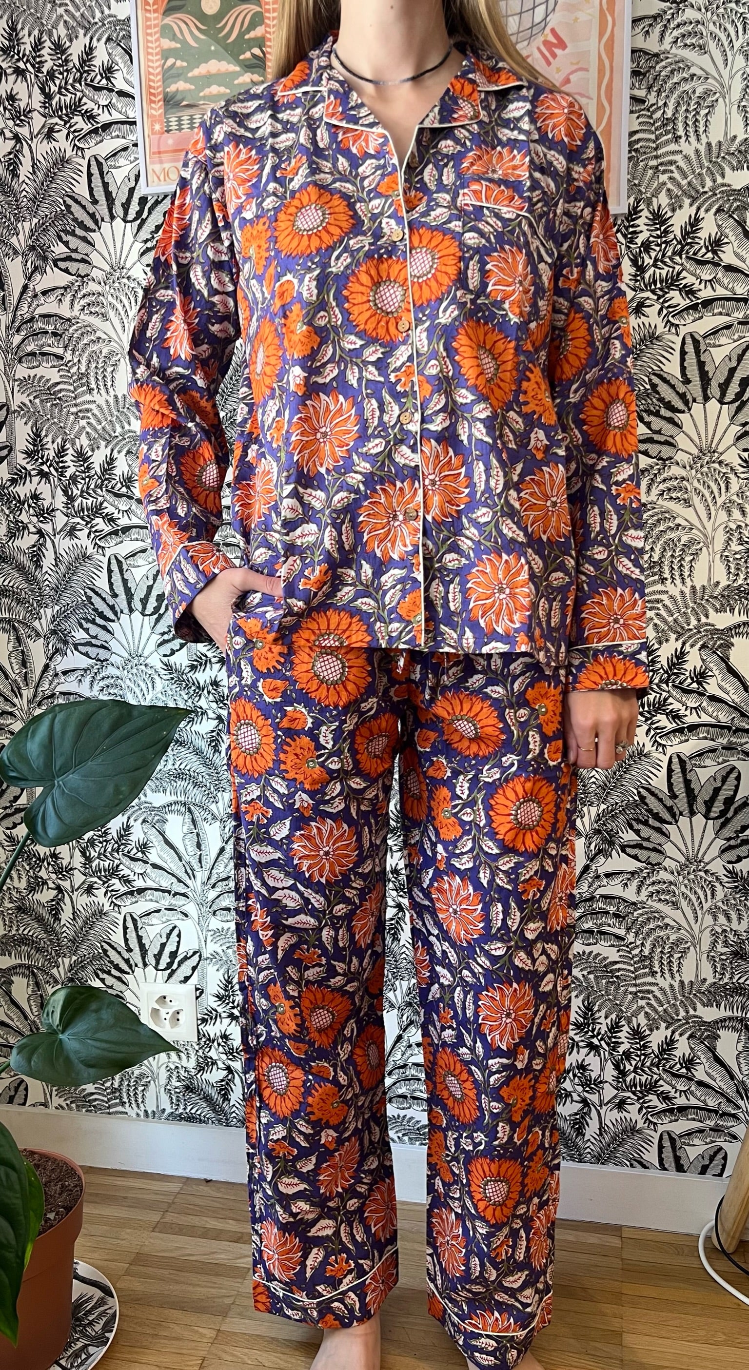 Purple and Orange Pajamas