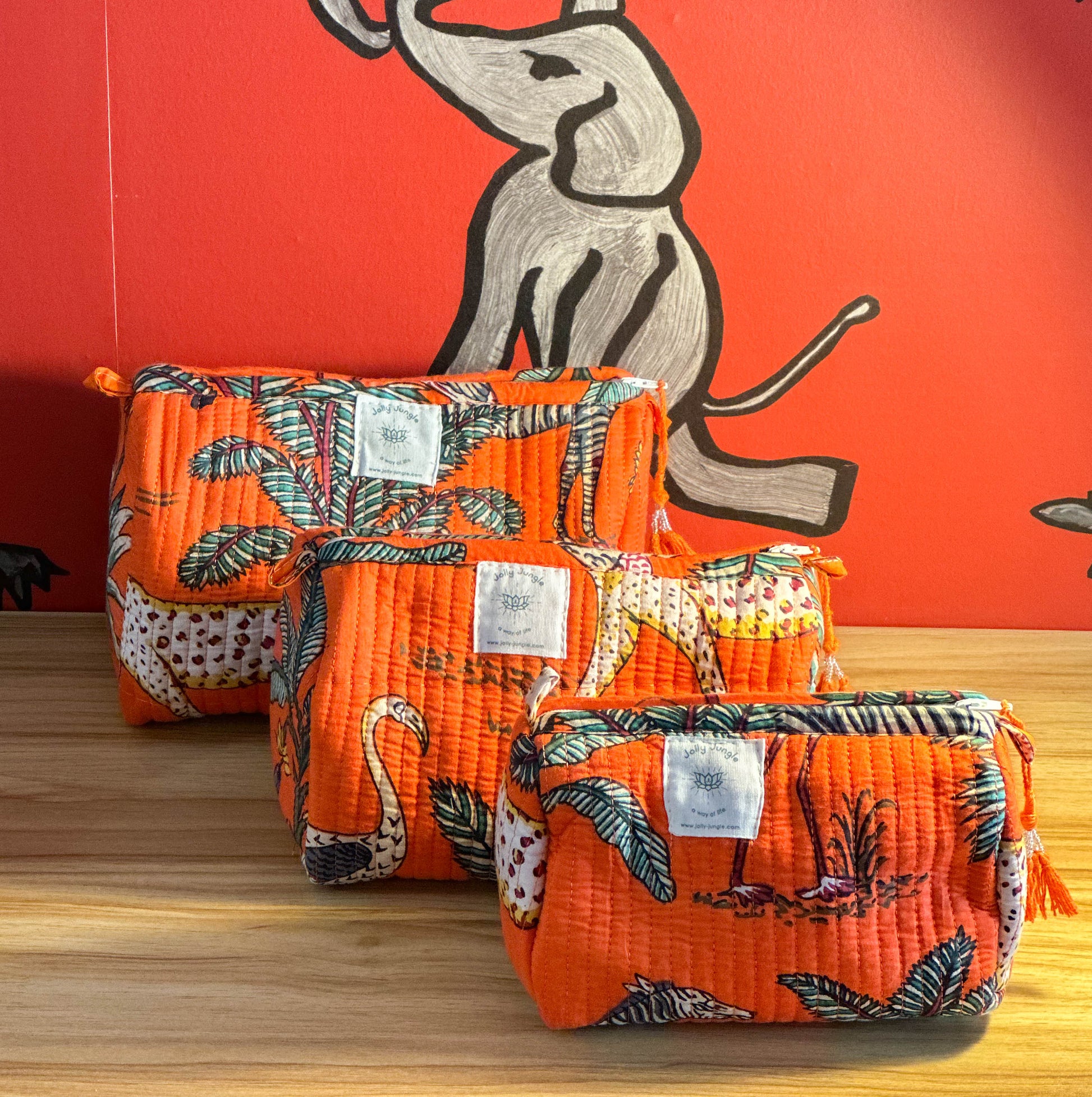 Orange Savanna Pouch
