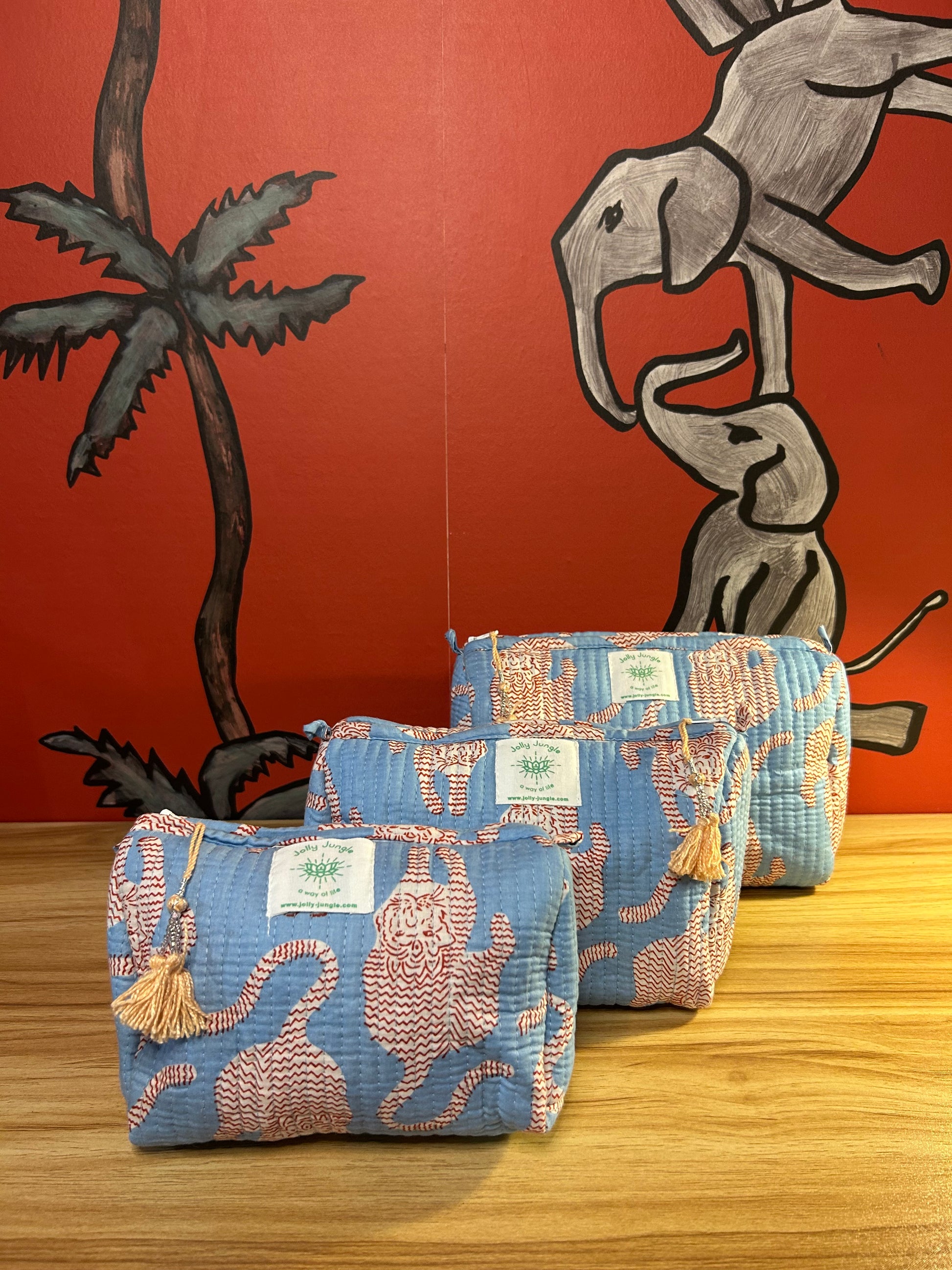 Blue Case Red Tigers