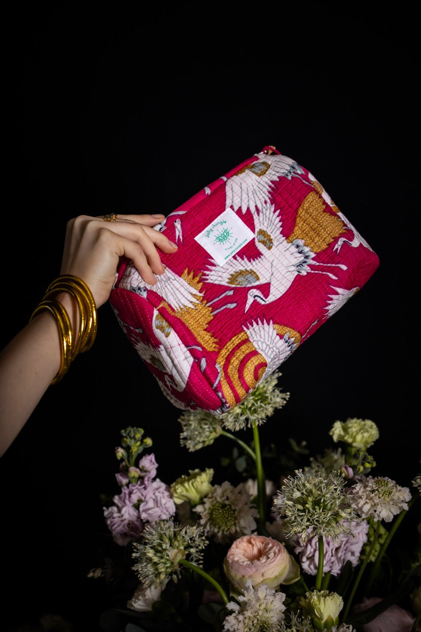 Trousse Hérons rose - Jolly Jungle 