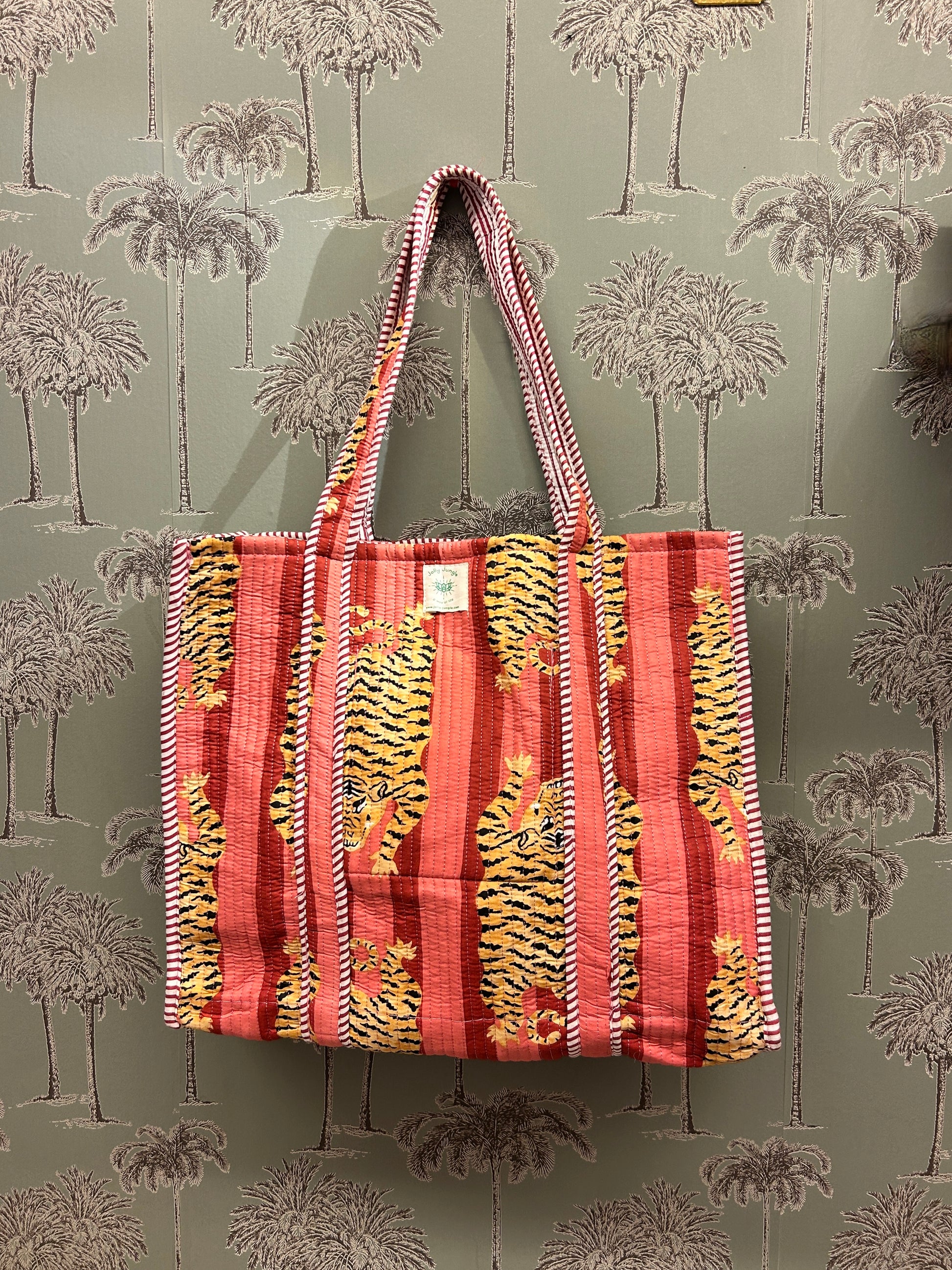 Sac Tote Rose Tigres