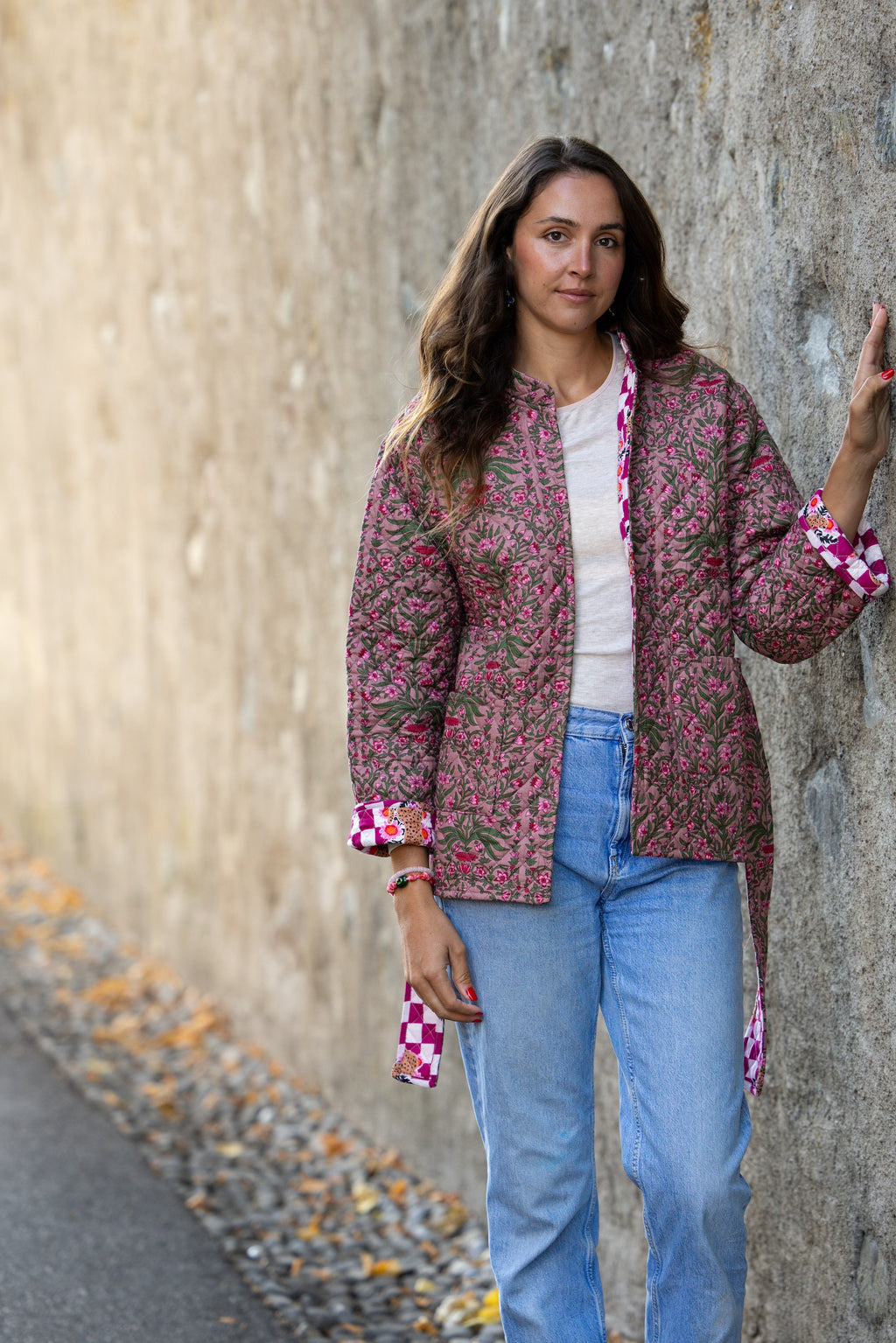 Veste Violette Fleurs - Jolly Jungle 