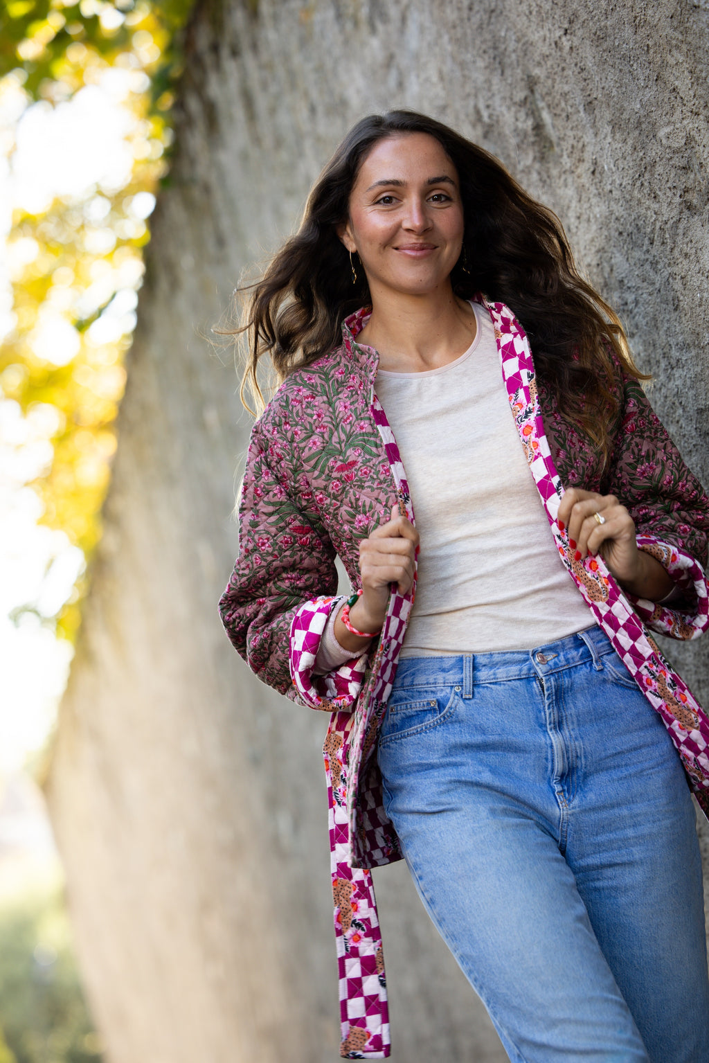 Veste Violette Fleurs - Jolly Jungle 