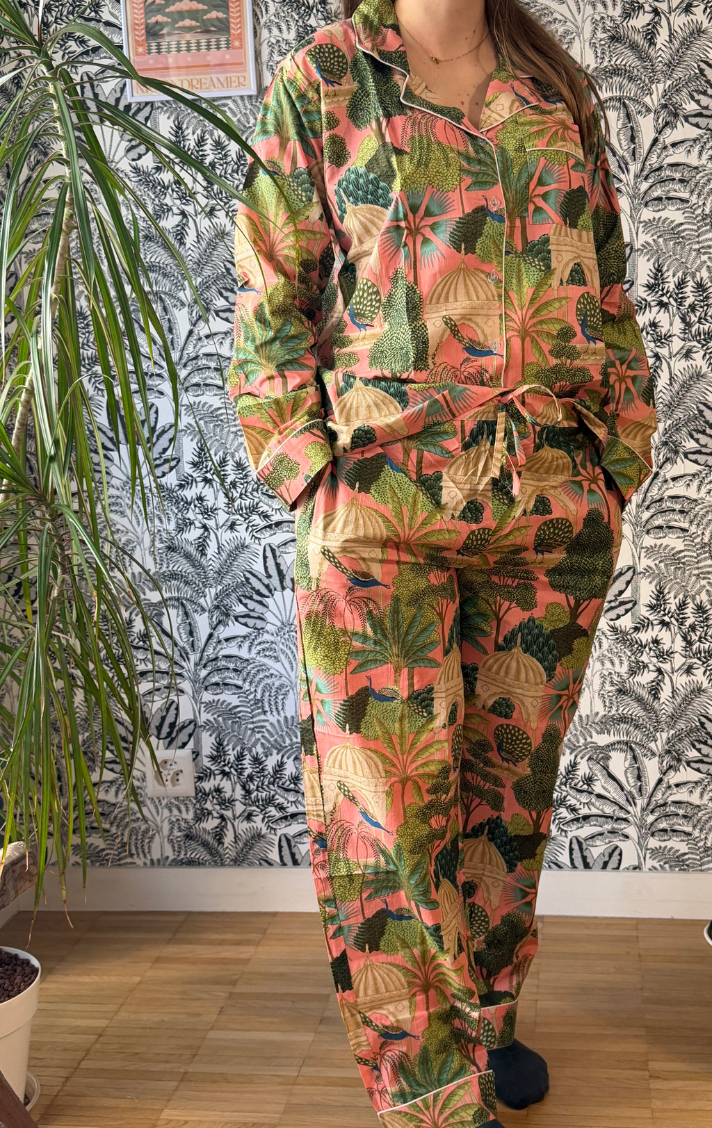 Pyjama jardin du paon rose - Jolly Jungle 