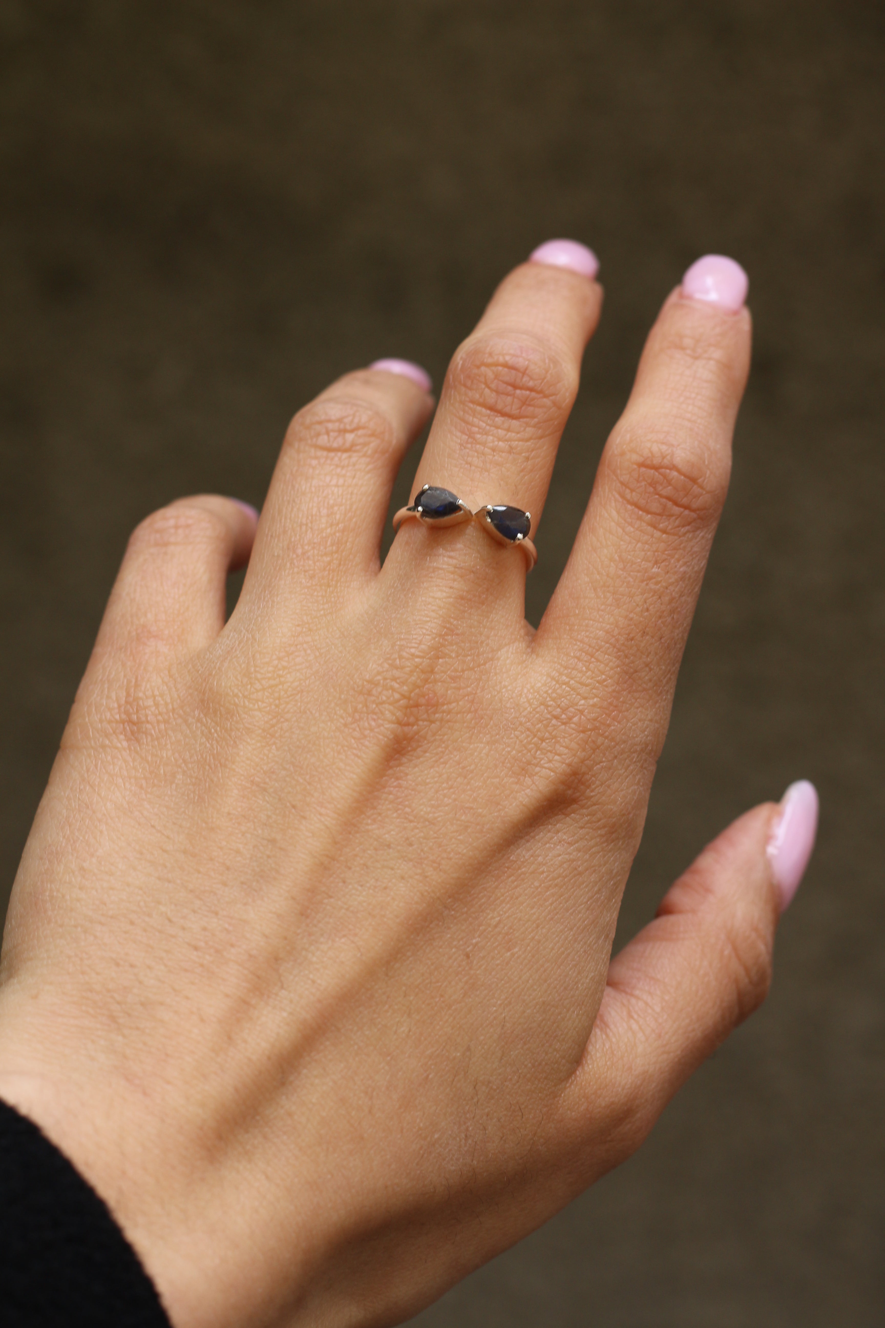 Bague Mia Réglable Labradorite Argent