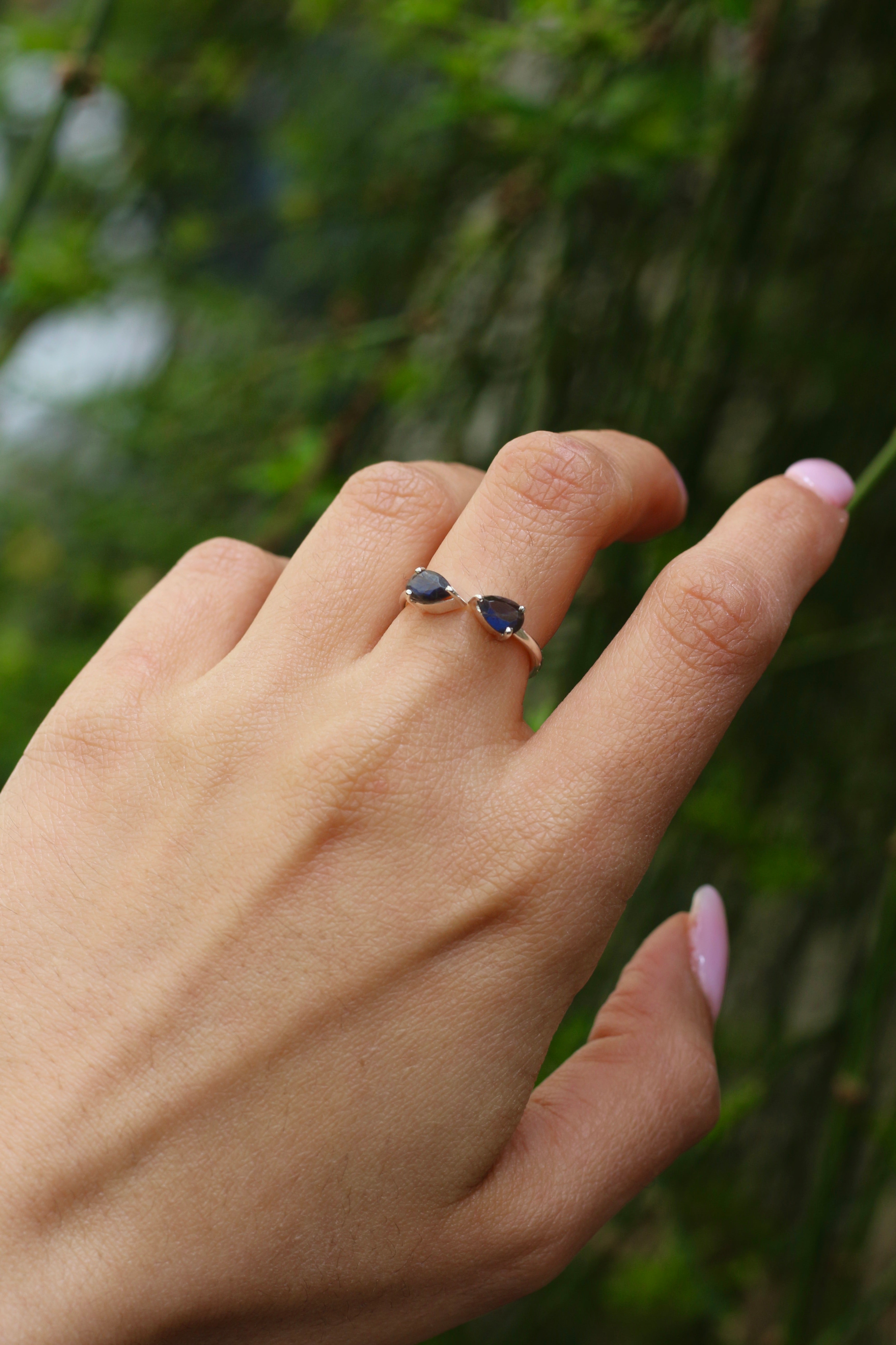 Bague Mia Réglable Labradorite Argent