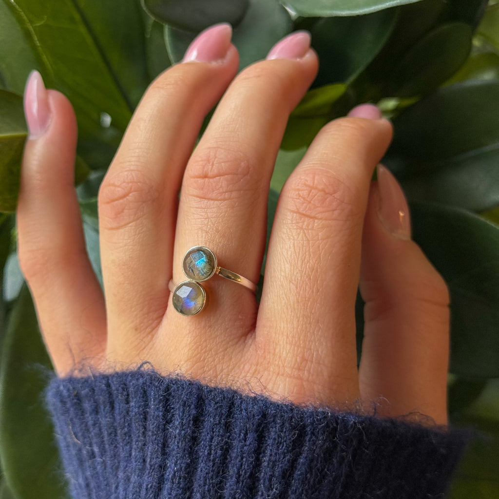 Bague Sydney Labradorite Argent