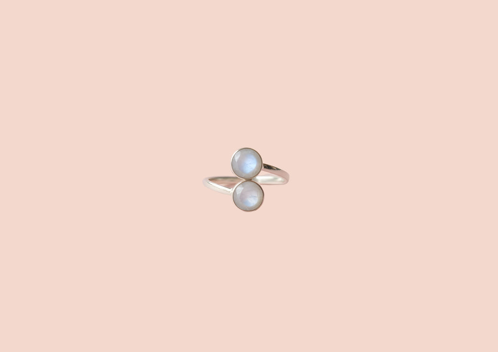 Bague Sydney Pierre de Lune Argent