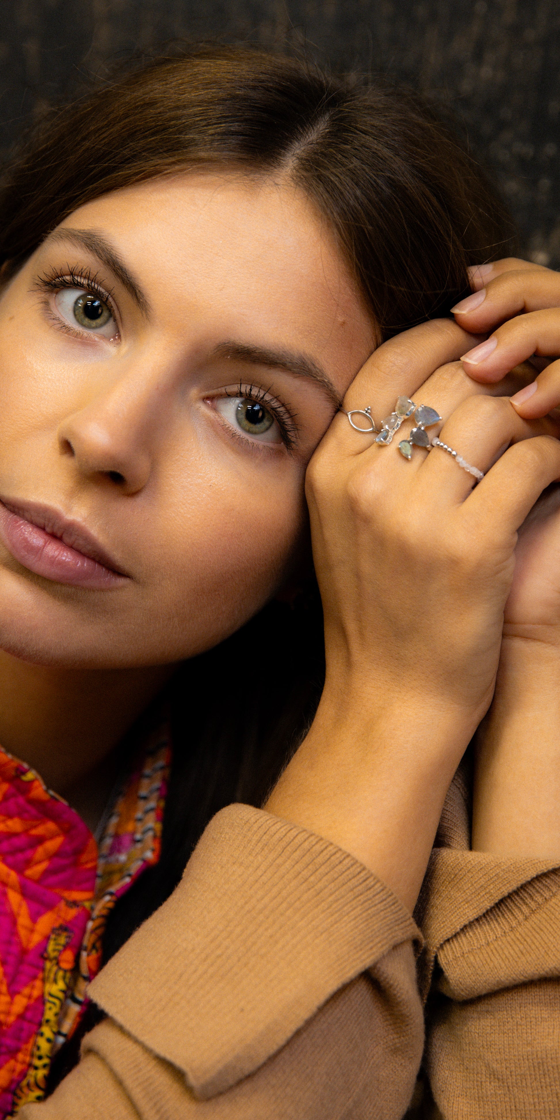 Bague elastique argent et pierre - legere et agreable - jolly jungle