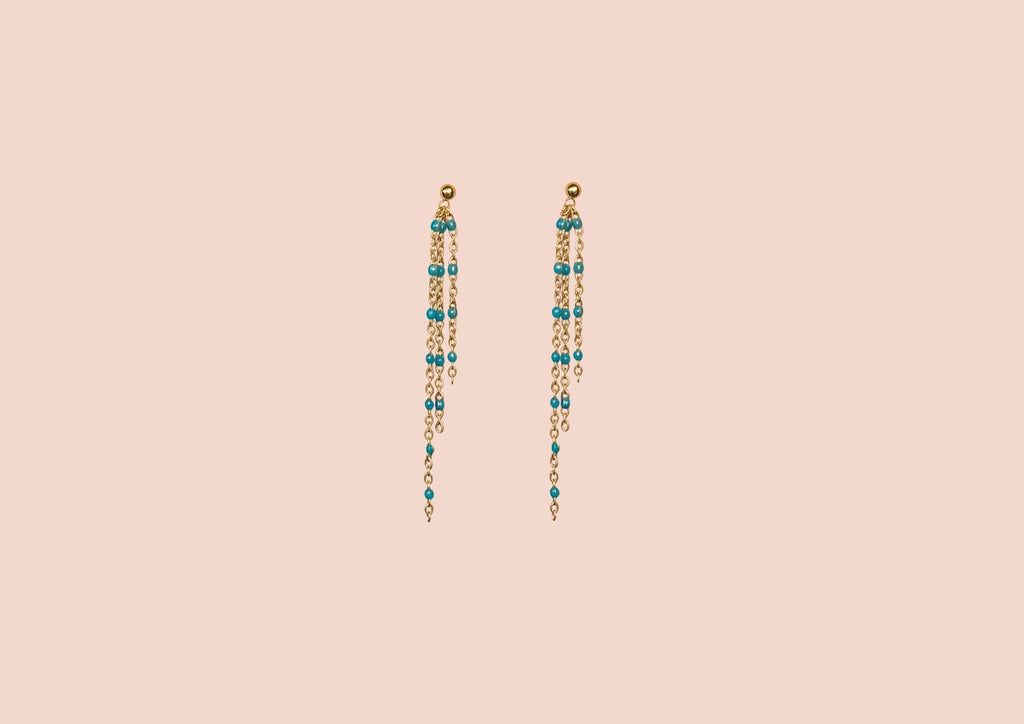 Boucles pluie bleue