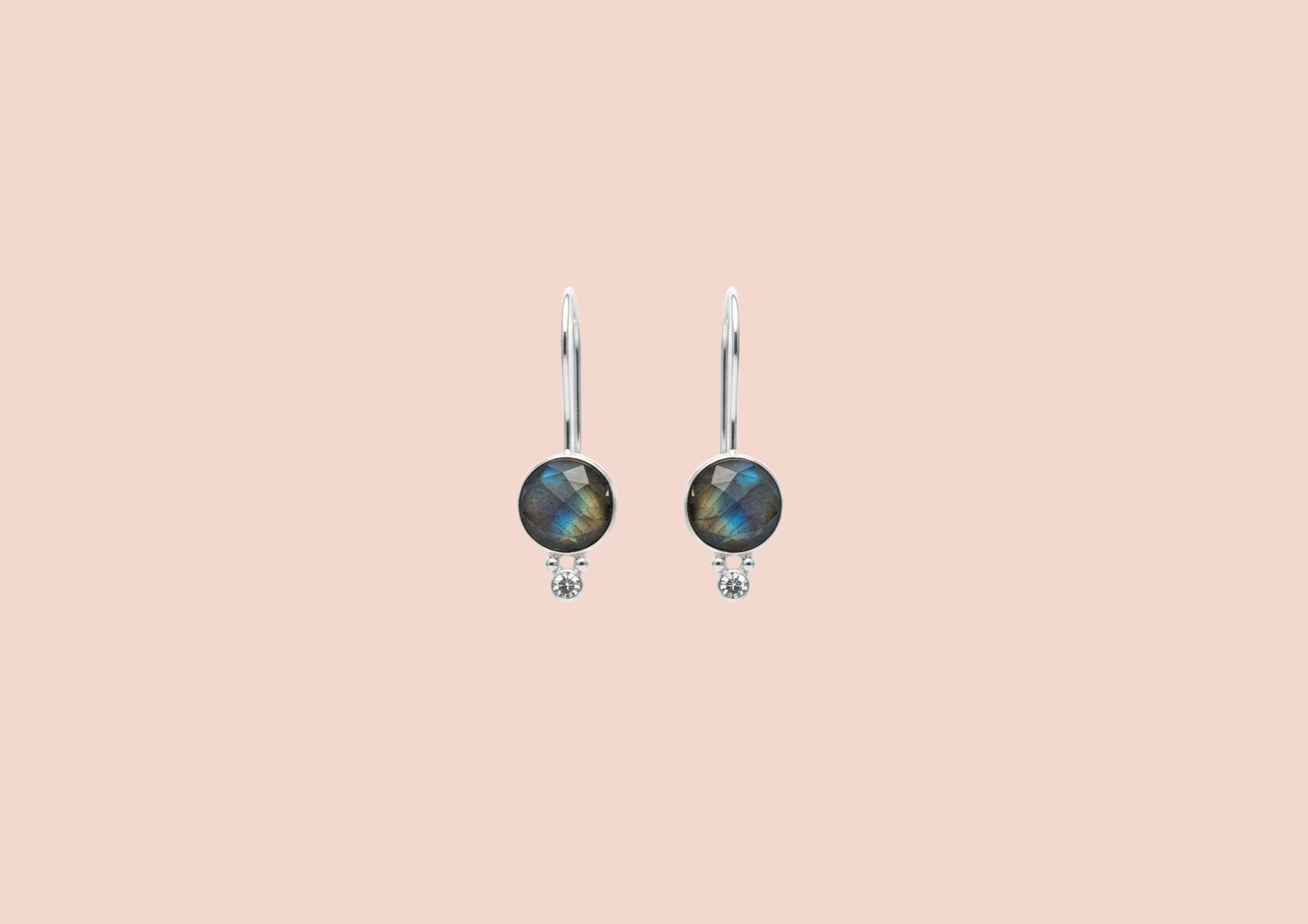 Boucles Dara Labradorite Argent