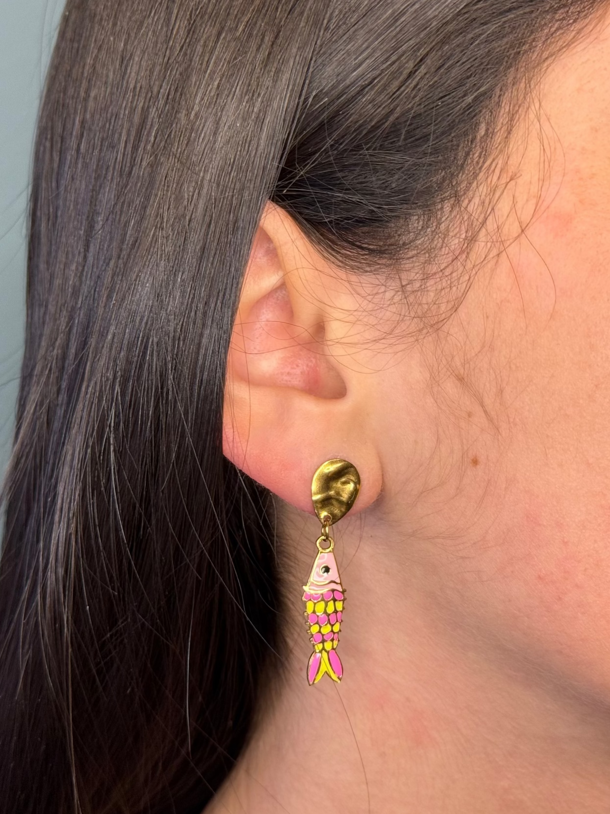 Boucles Poisson rose