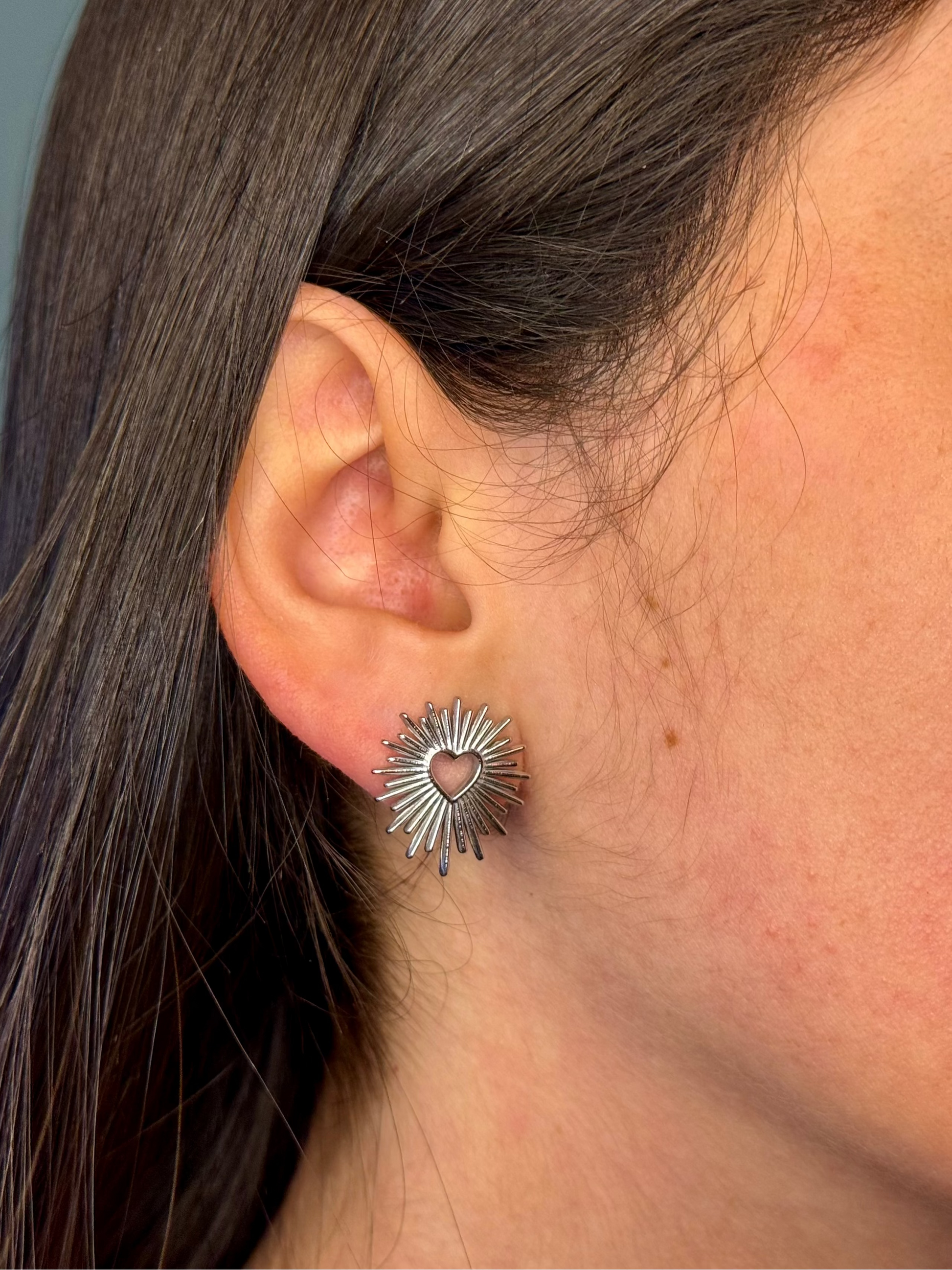 Boucles Soleil argentés