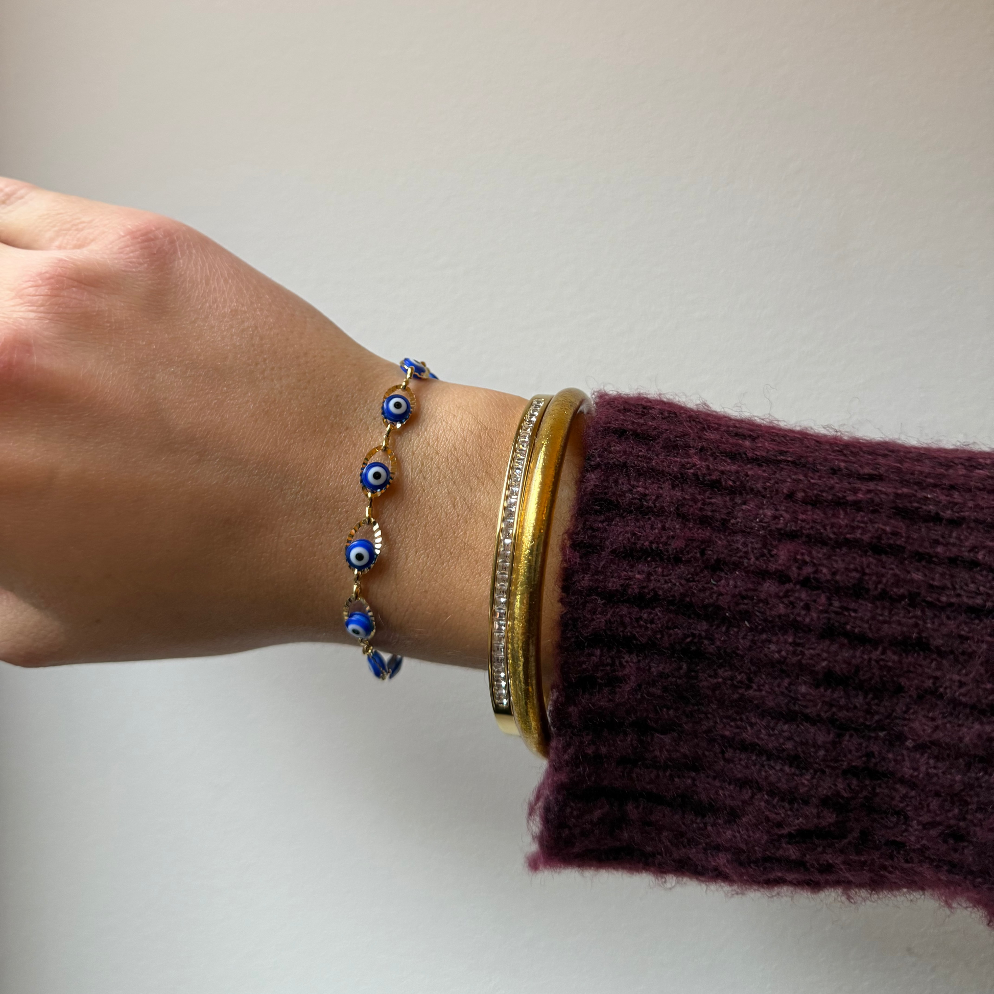 Bracelet Femme Oeil bleu