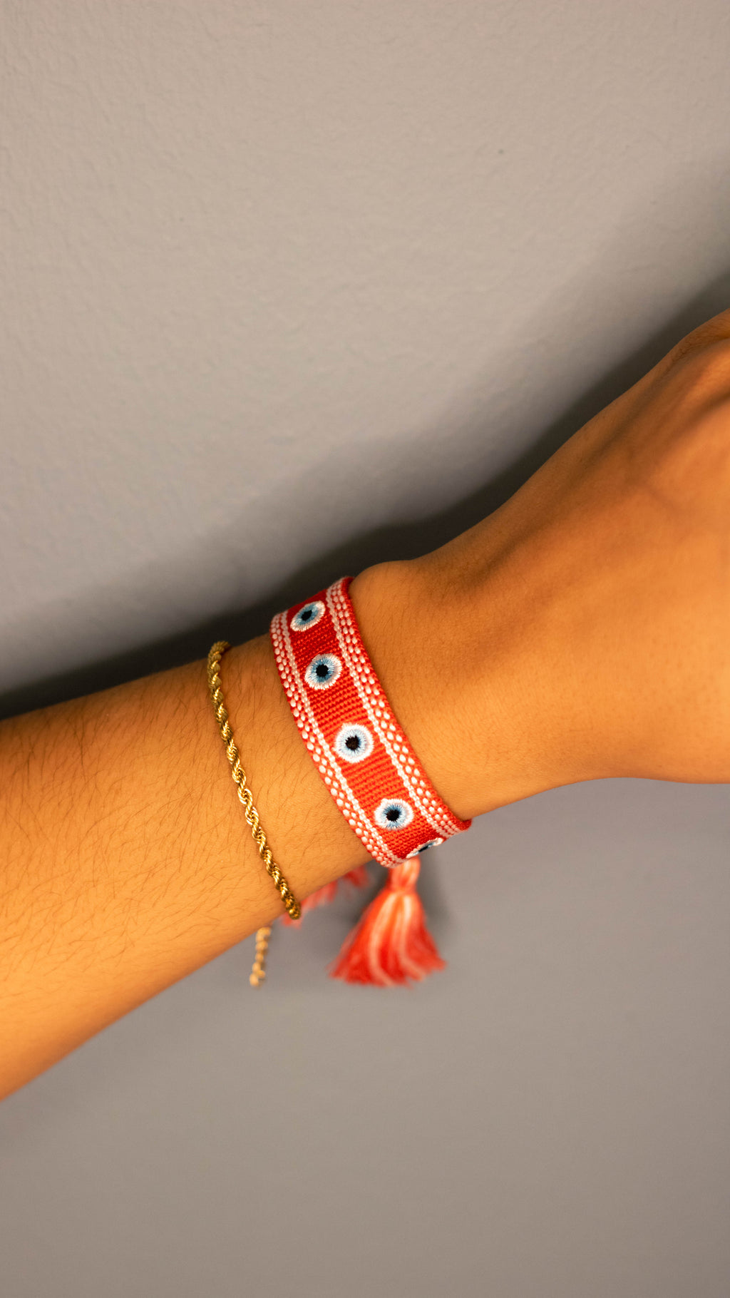 Woven Bracelet Orya Red Eye Good Luck