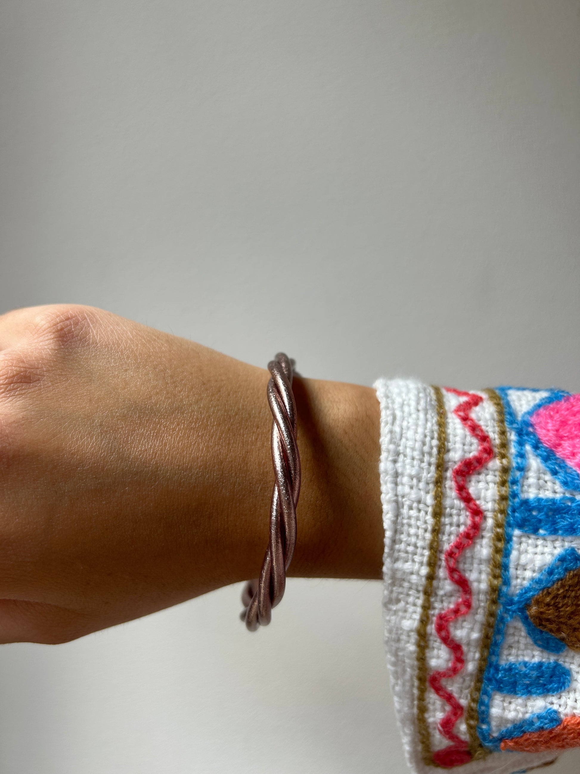 Bracelet femme Kumali Torsadé Rose Gold