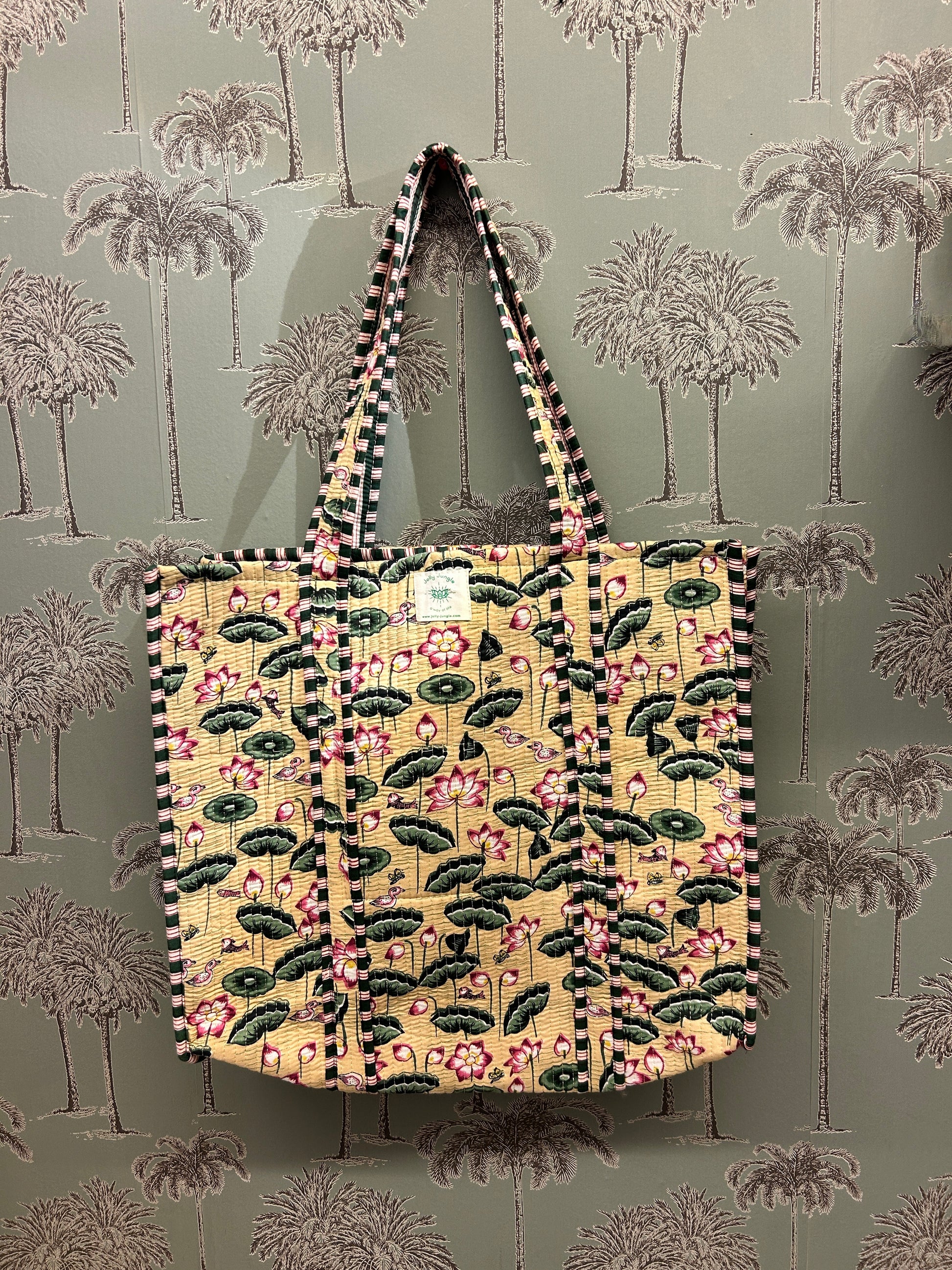 Sac Tote Beige Nénuphar