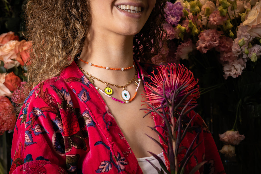 Collier Naïa Orange