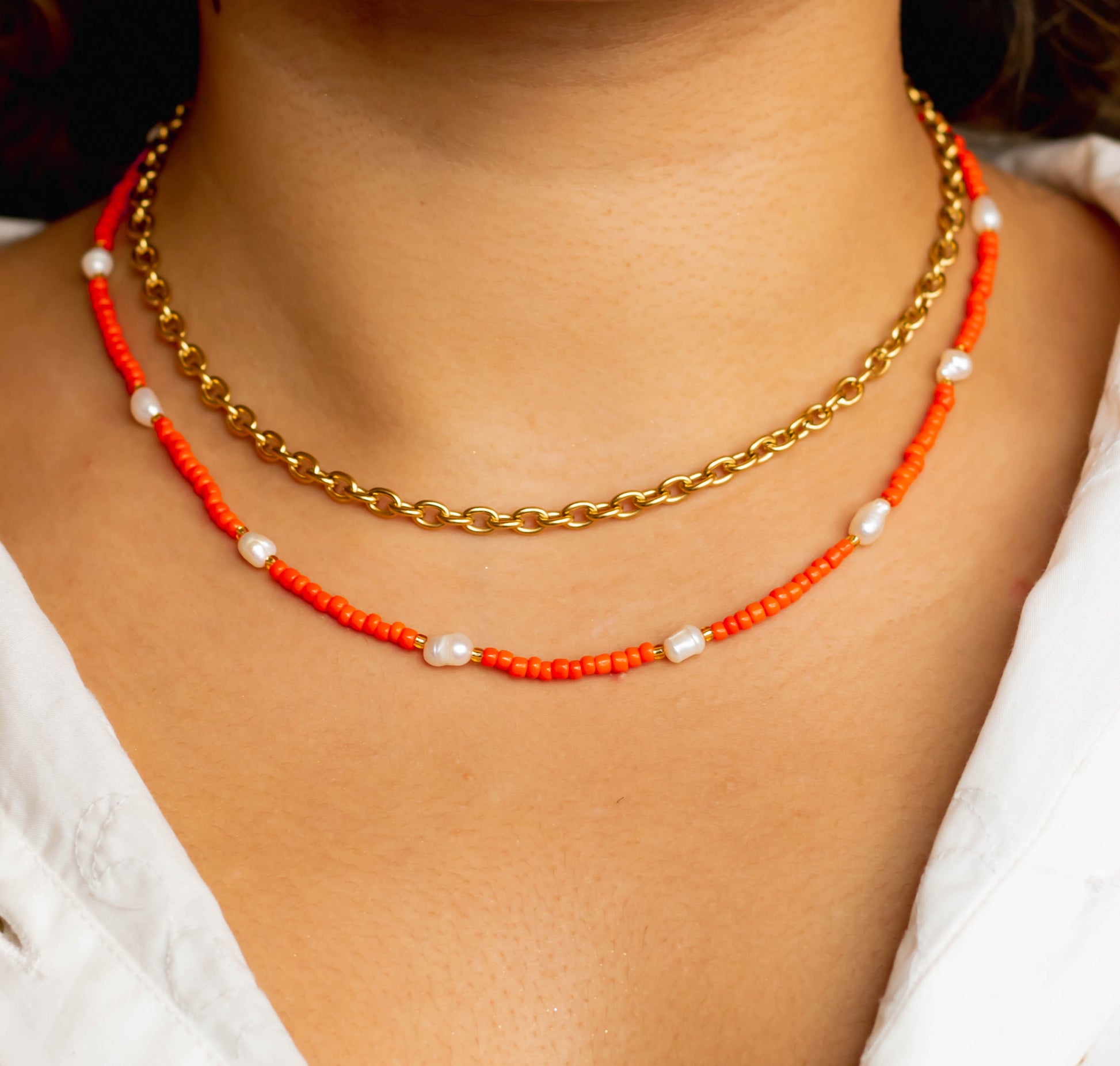 Naïa Orange Necklace