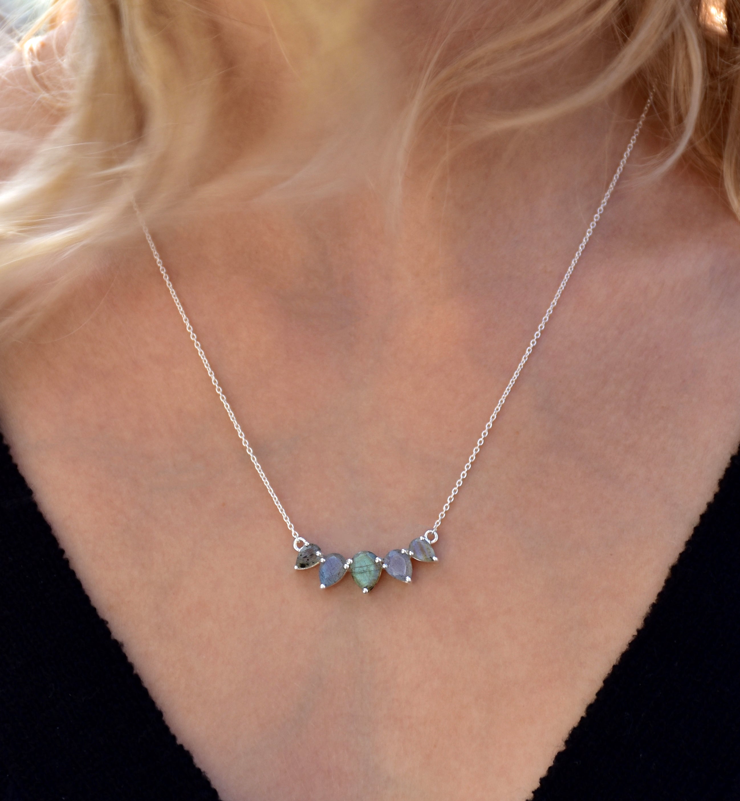 Collier argent labradorite - Jolly Jungle