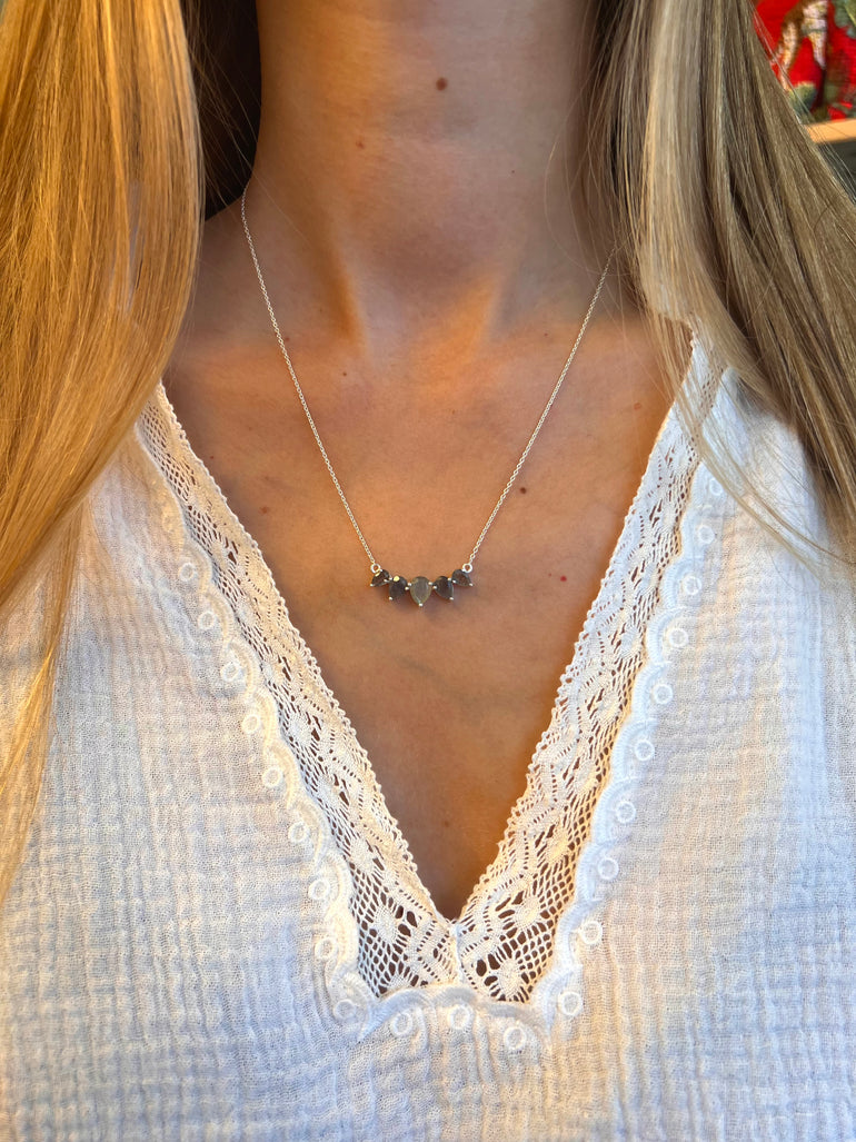 Collier argent labradorite - Jolly Jungle