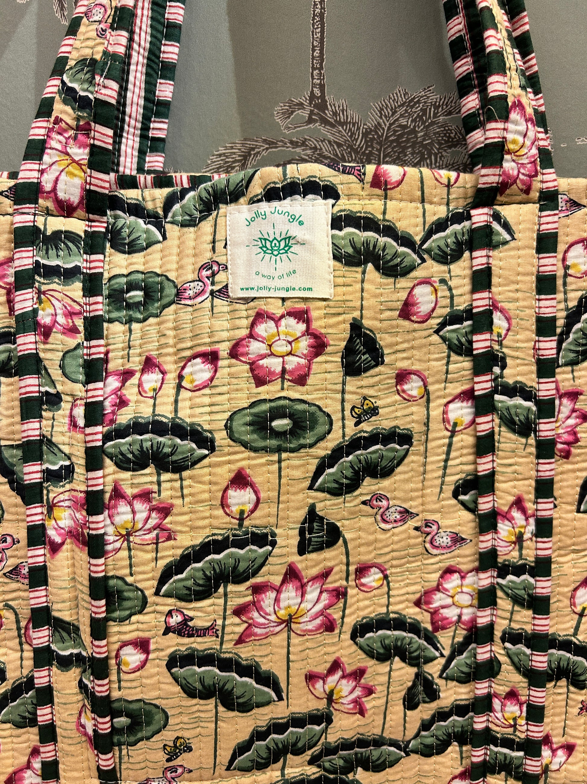 Sac Tote Beige Nénuphar