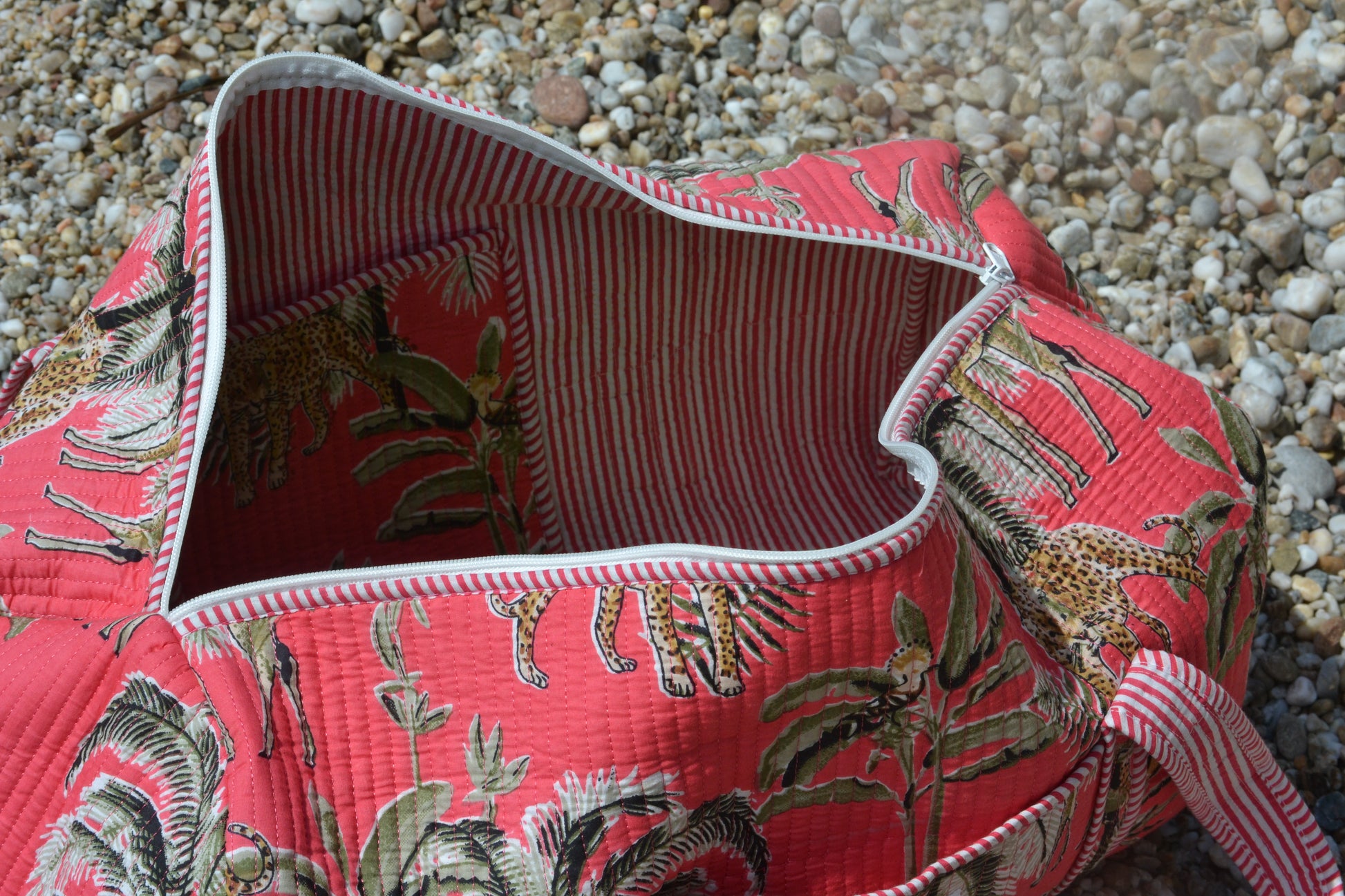 Sac de voyage Rose Palmiers