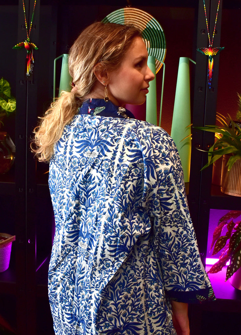 Kimono Court Bleu - Jolly Jungle