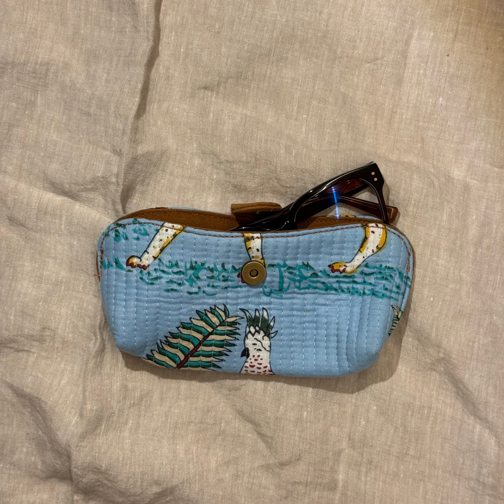 Etui à lunettes Blue tropical