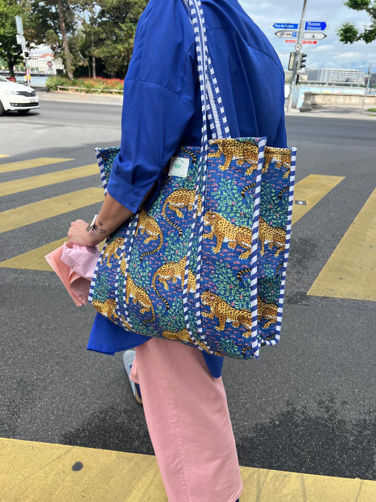 Bag Tote Ikat Rose