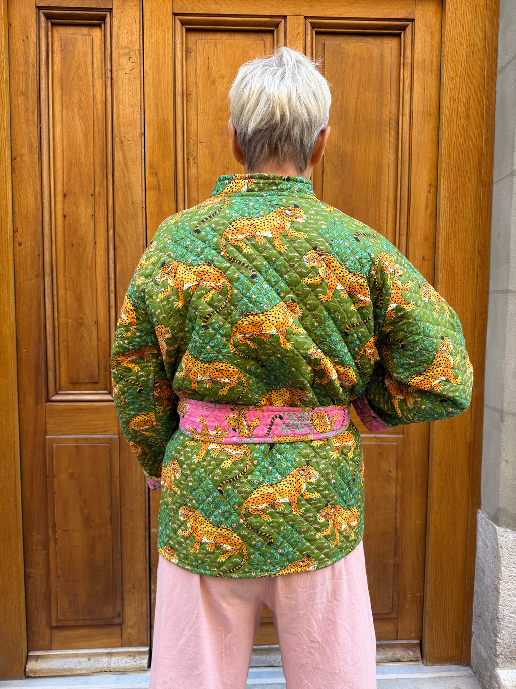 Veste Verte Léopard
