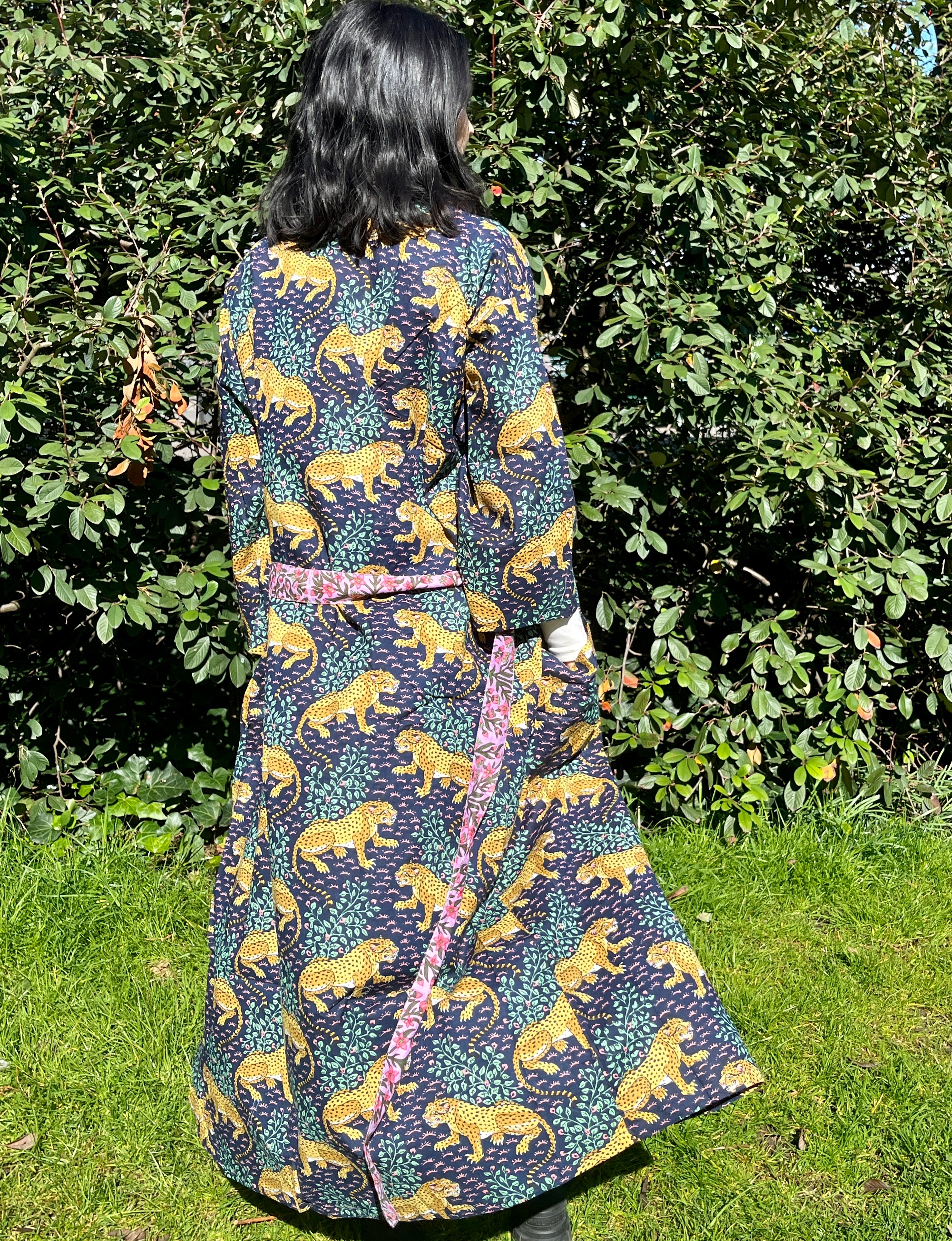 Kimono Long Jaguar Bleu