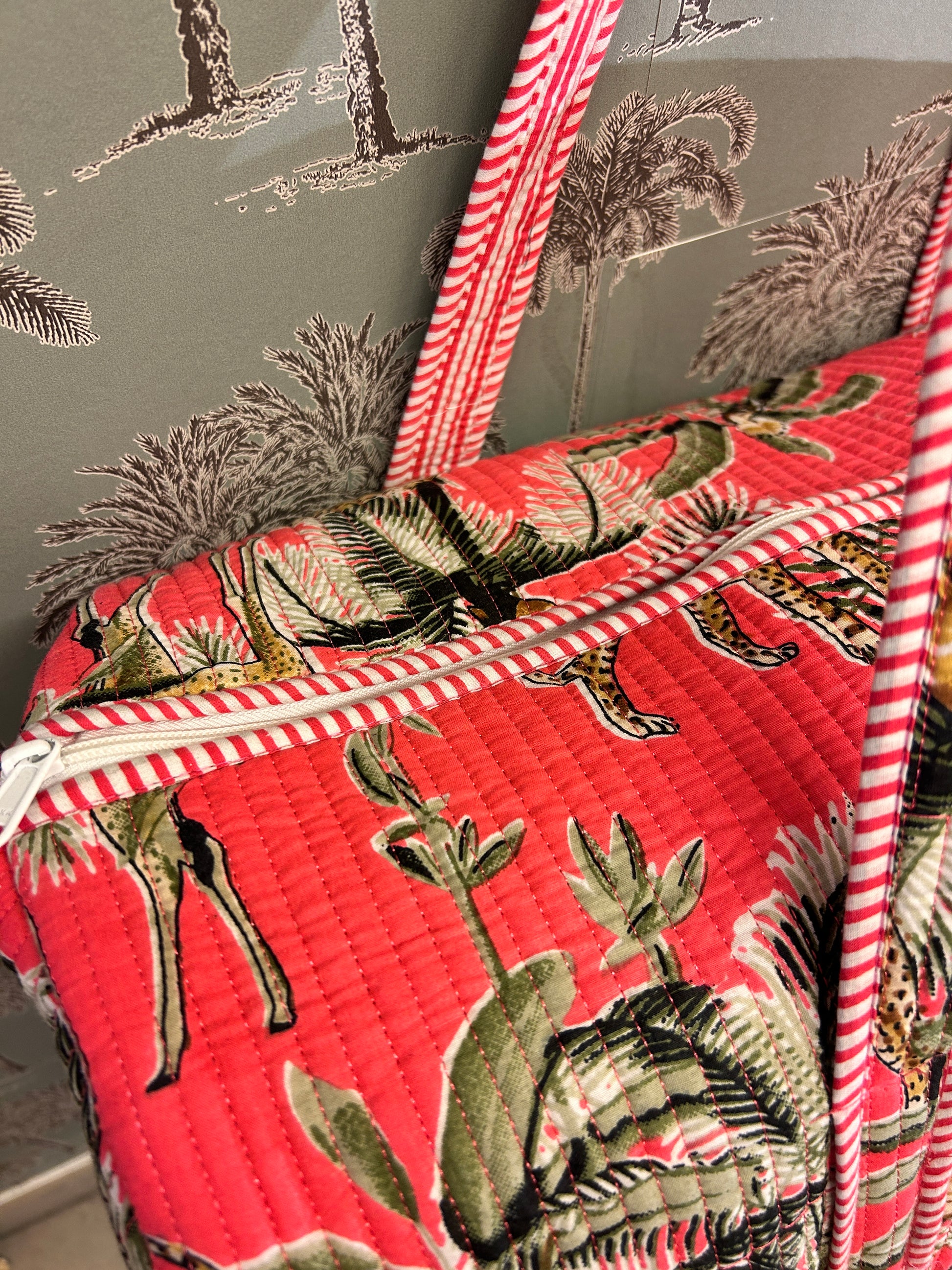 Sac de voyage Rose Palmiers