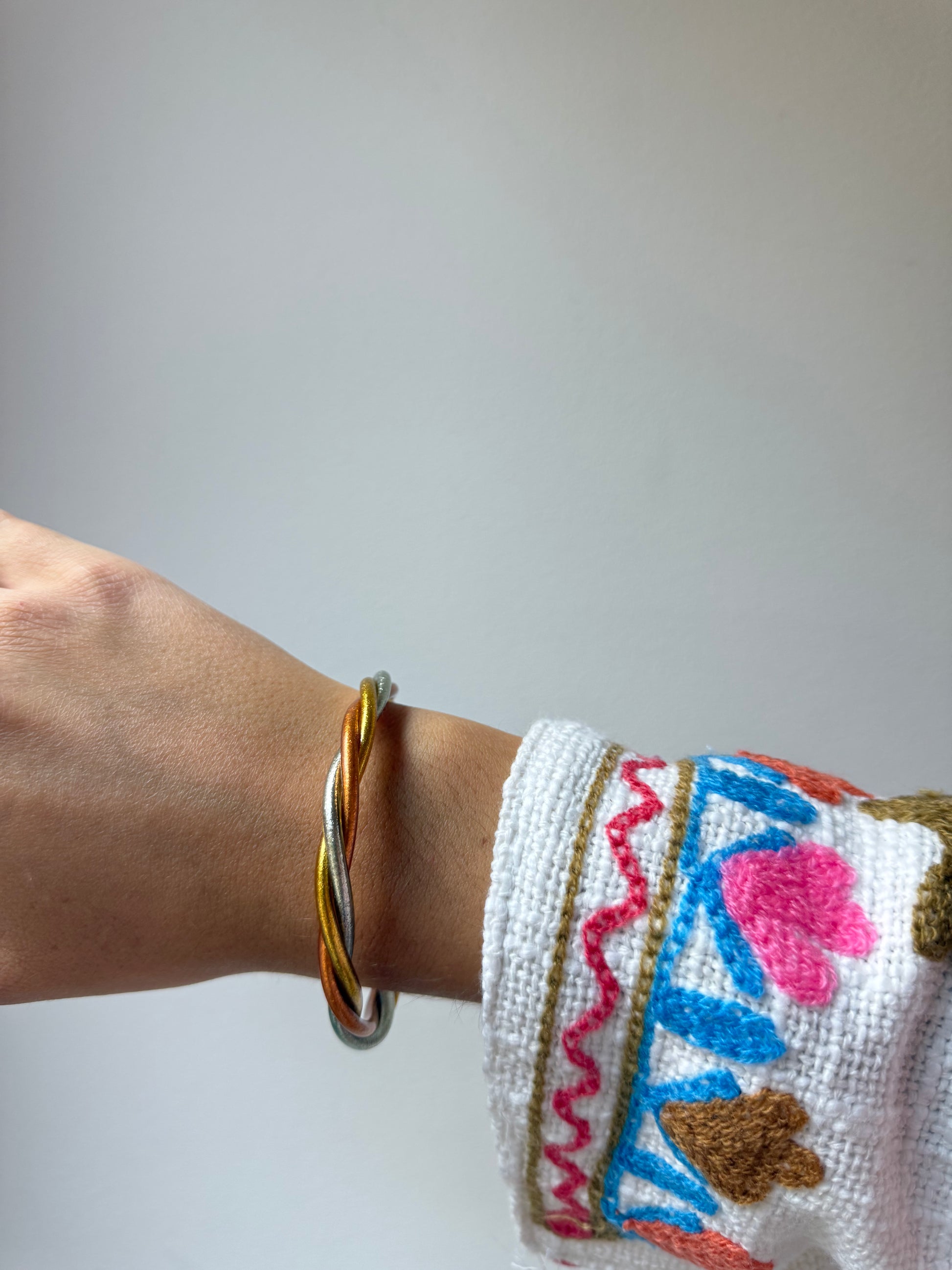 Tricolored Twisted Kumali Bracelet