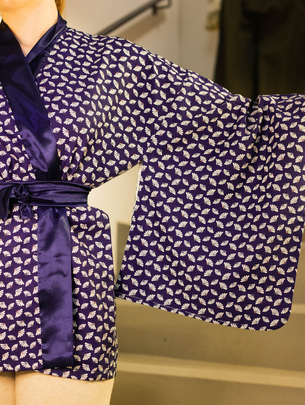 Navy Blue Kimono