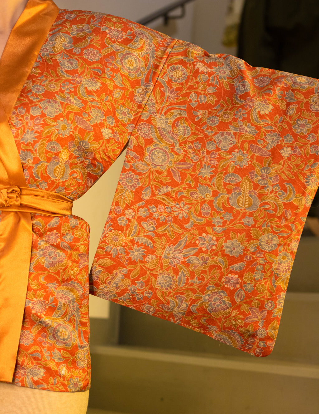 Orange Floral Kimono
