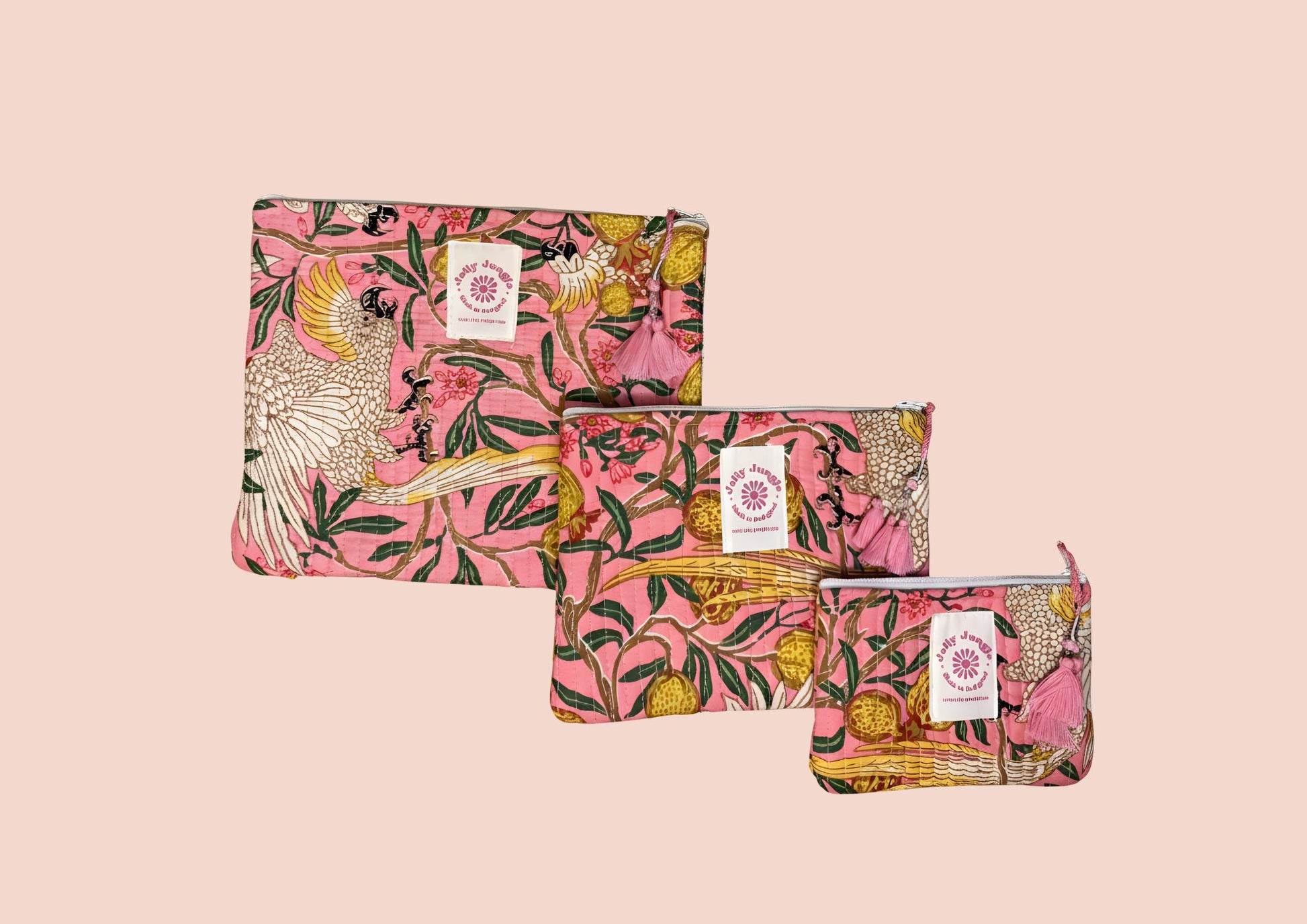 Pochette Rose Cacatoès - Jolly Jungle 