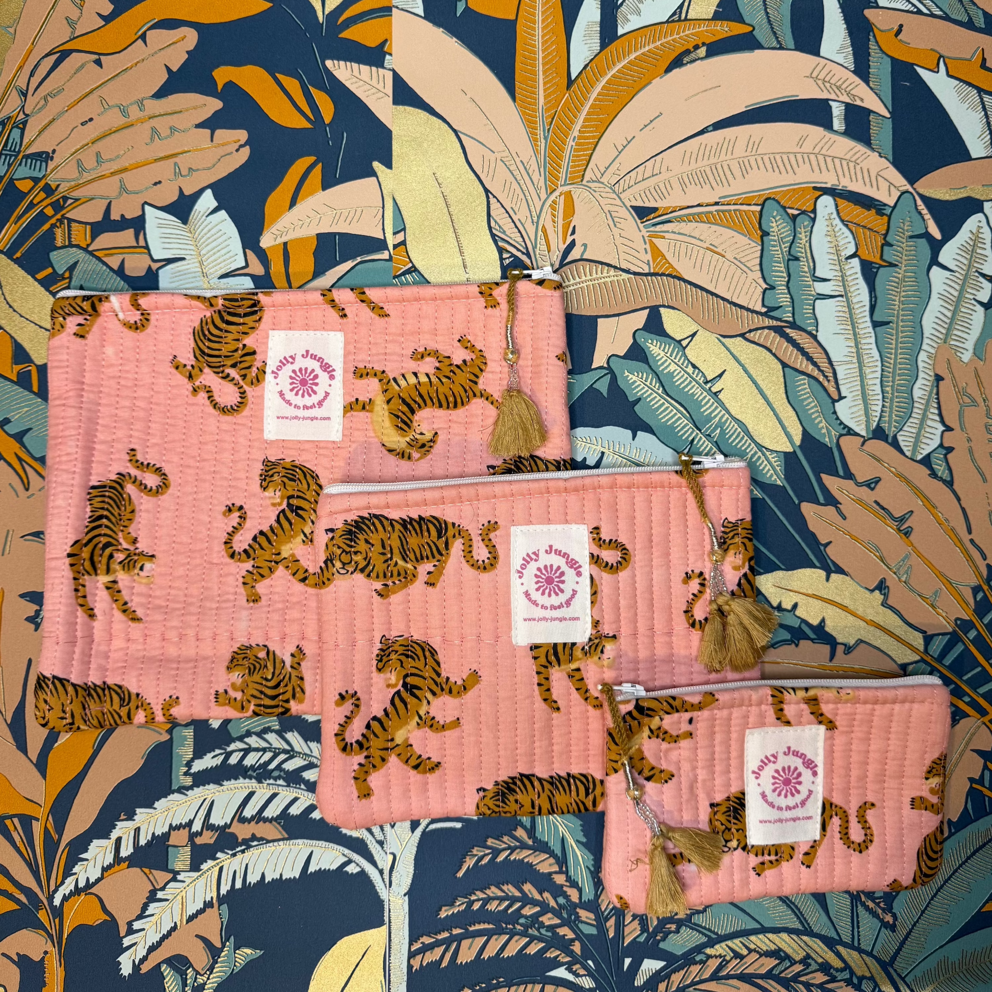 Pochette Rose Tigres