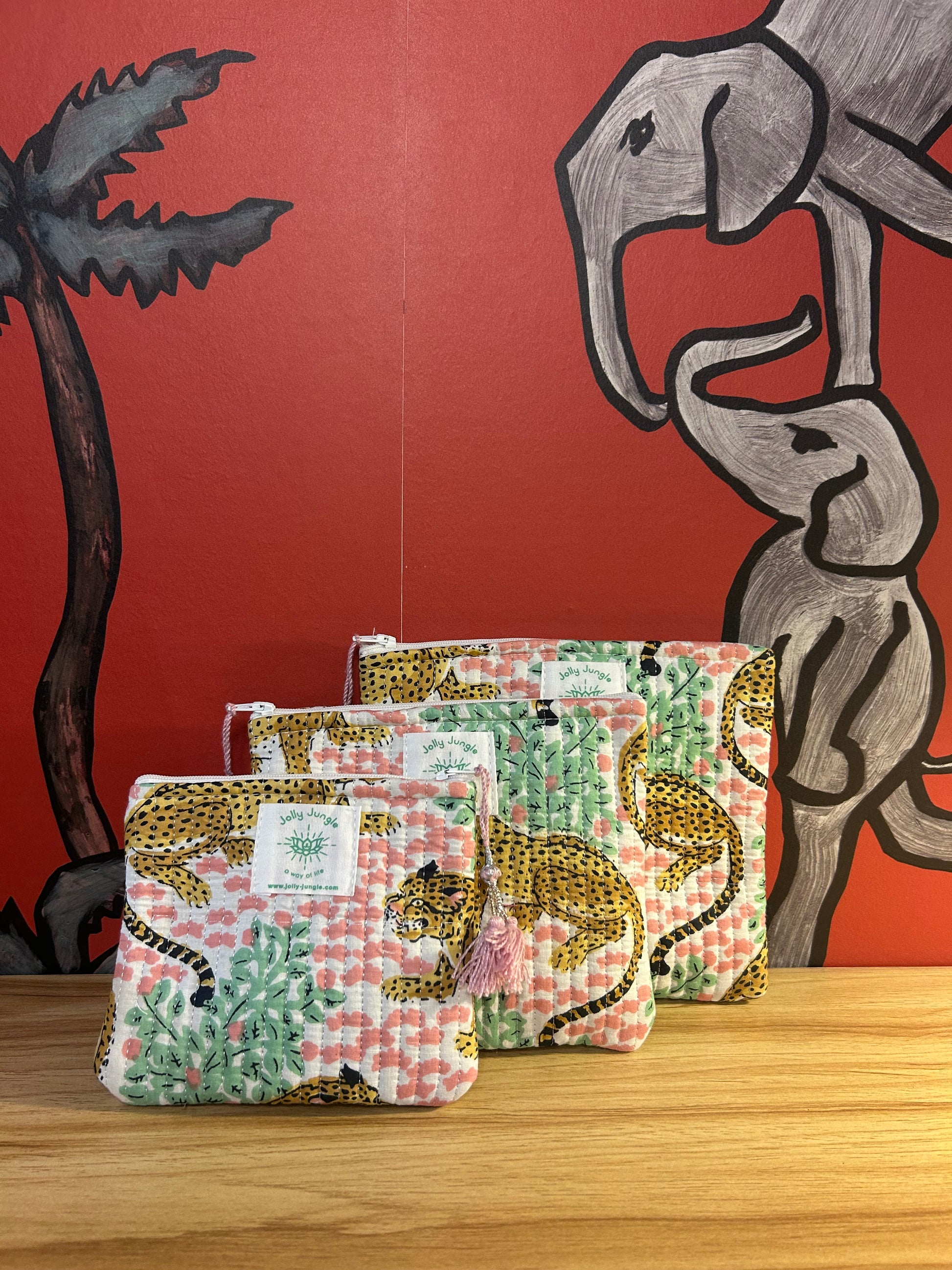 Maxi Pochette Savane Léopard