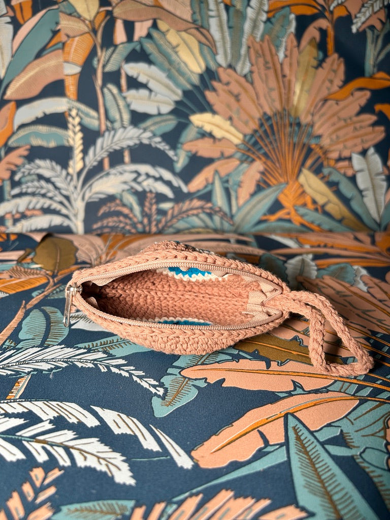 Porte-monnaie oeil marron clair