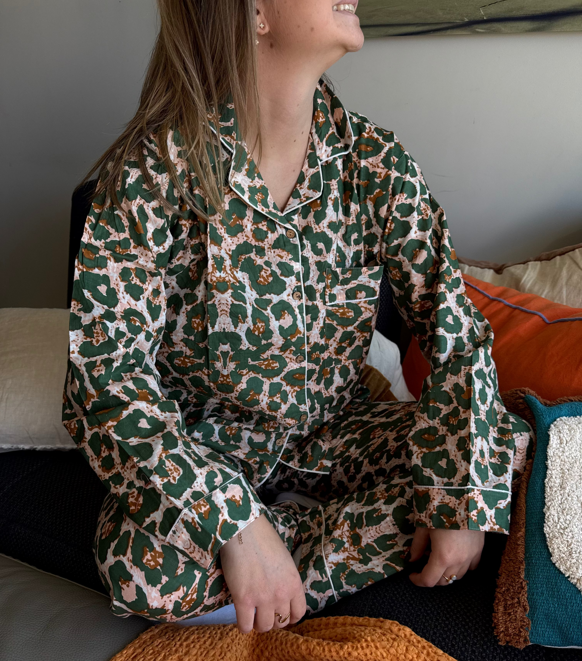 Pyjama Léopard Vert
