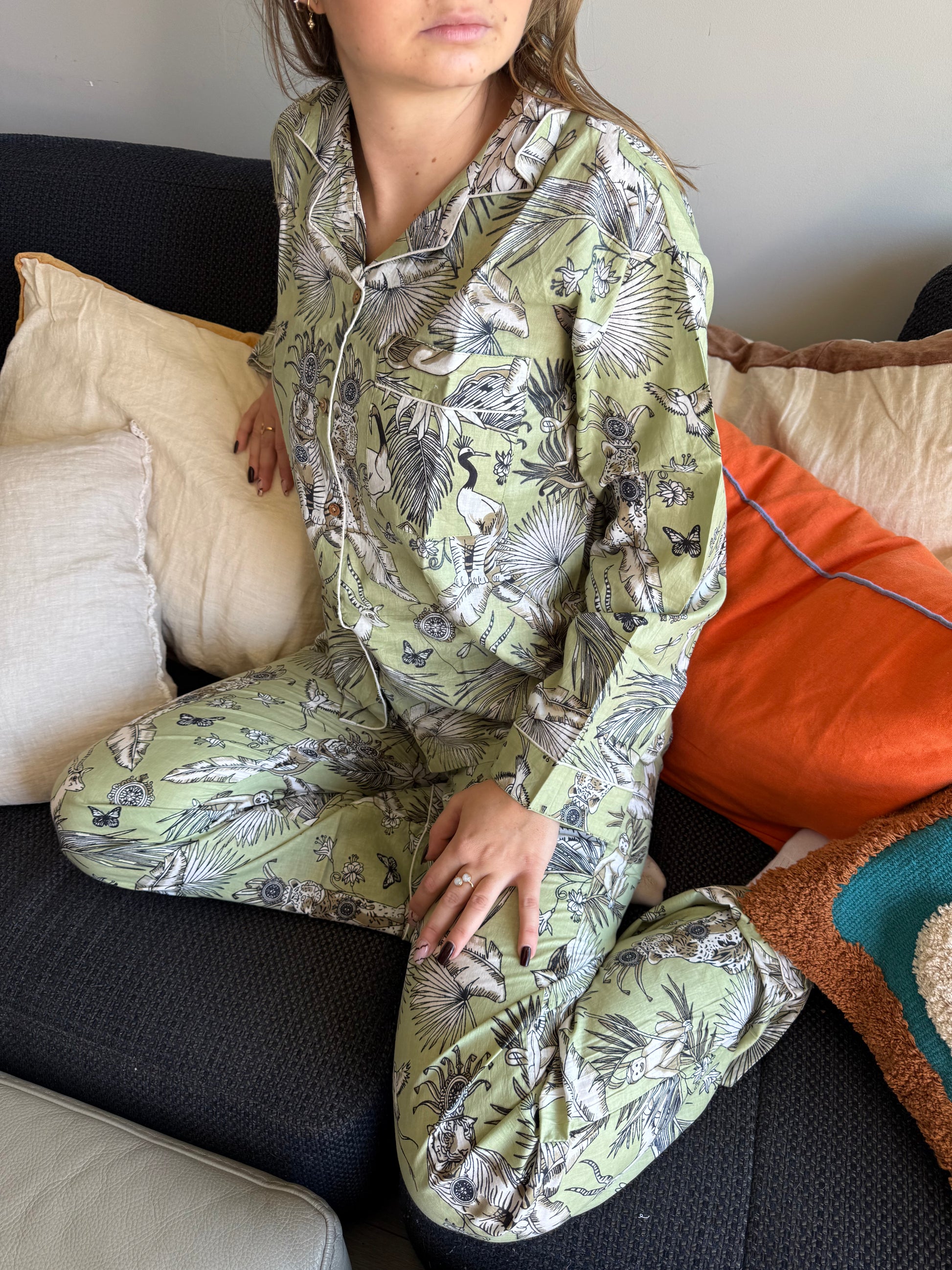 Pyjama Savane Vert d'eau