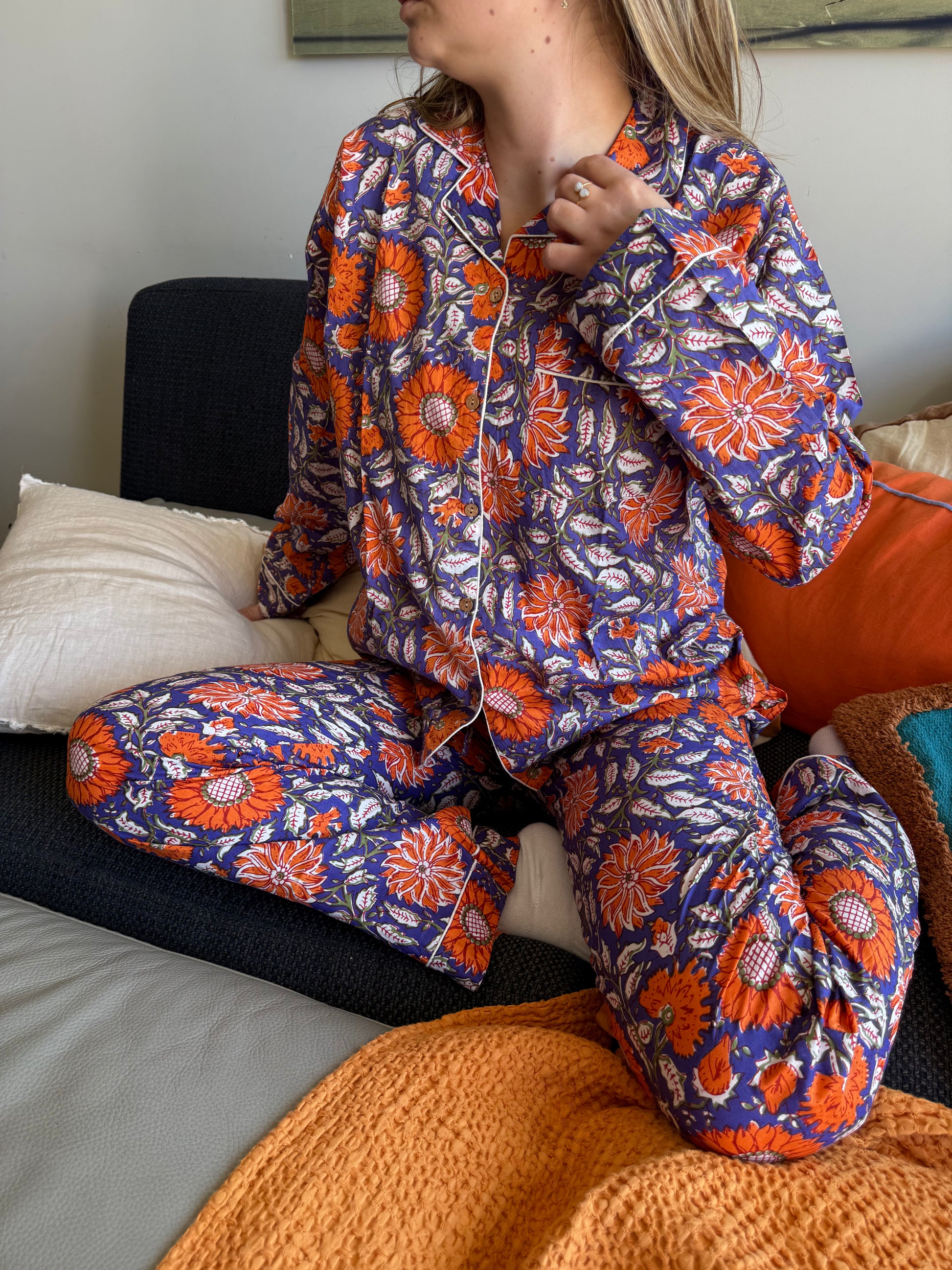 Pyjama Violet et Orange