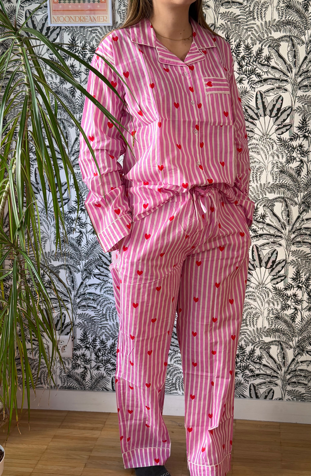 Pyjama cœur rose
