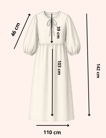 Robe Sable Rosé croquis