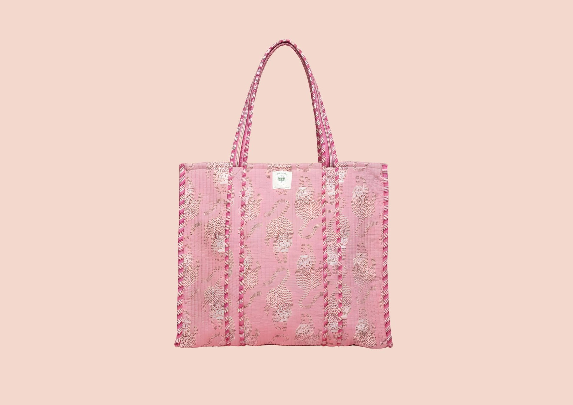 Sac Tote Rose Tigre Rouge