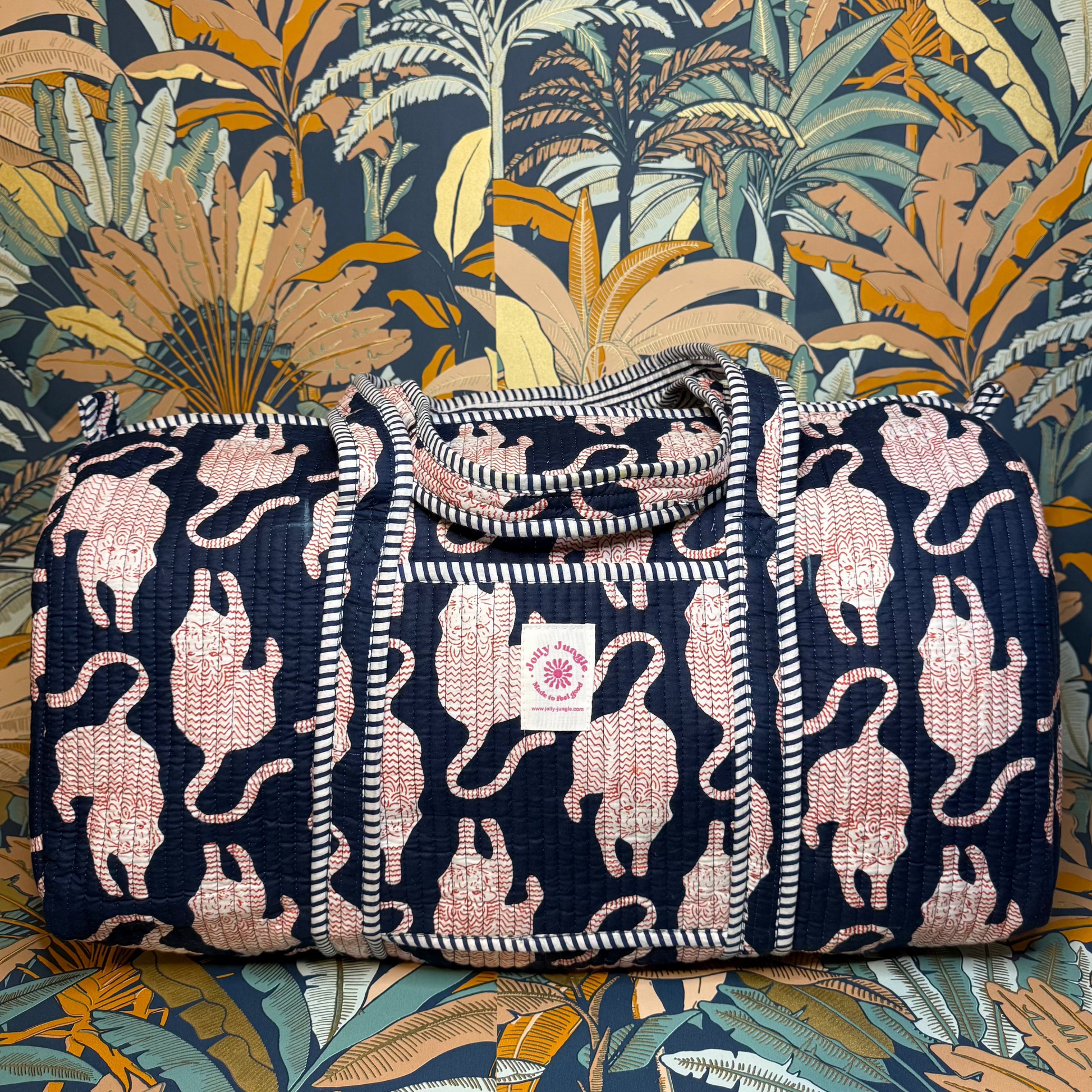 Sac de voyage Bleu Marine Tigres Rouges